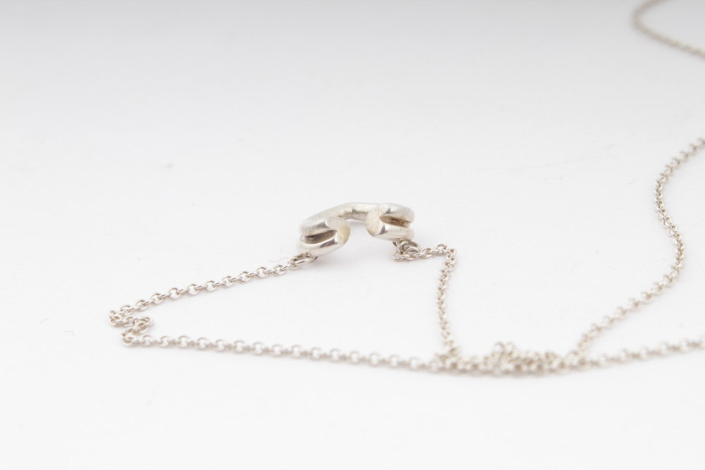 Tiffany & Co. Paloma Picasso Sterling Silver Heart Necklace