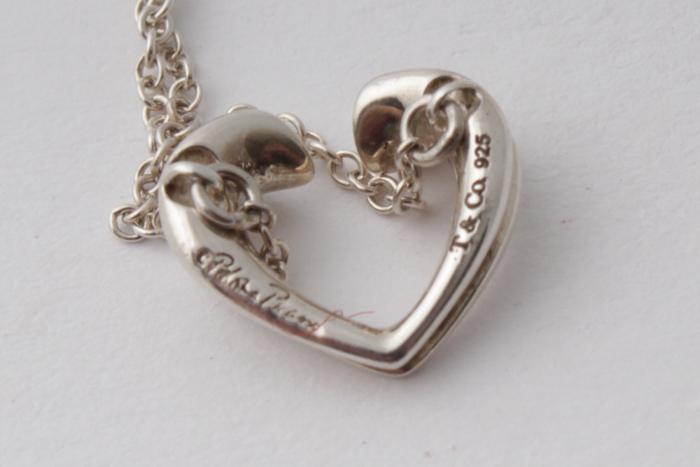 Tiffany & Co. Paloma Picasso Sterling Silver Heart Necklace