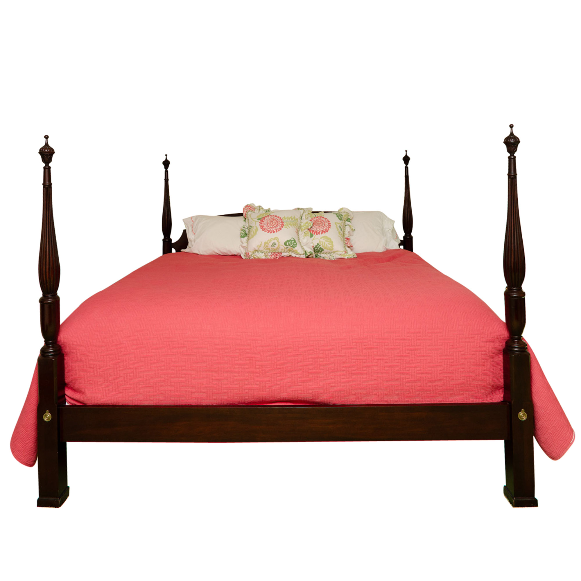 Vintage King Size Four Poster Bed Frame by Harden and Tempur-Pedic Mattress