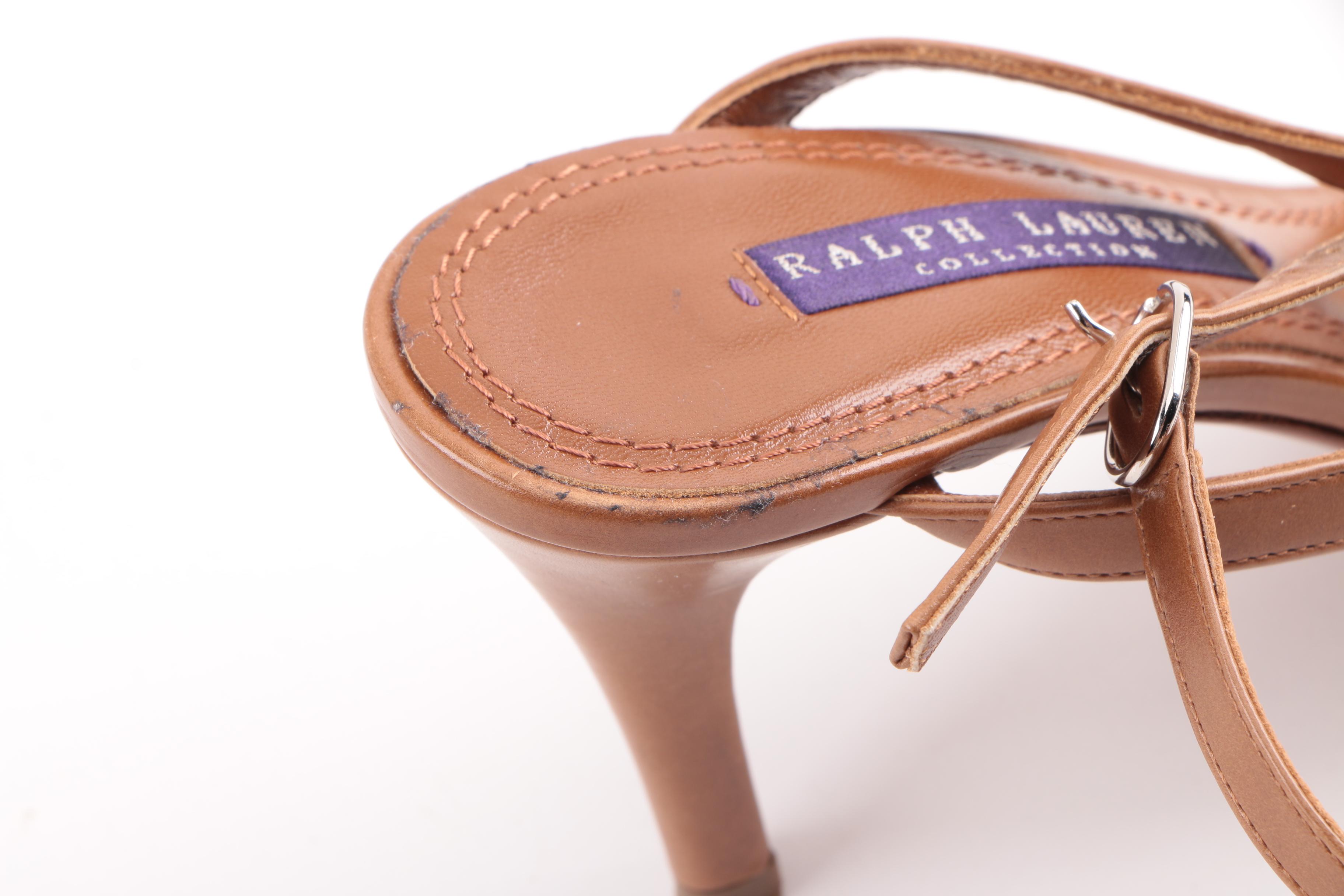 Ralph Lauren Brand High-Heeled Sandals