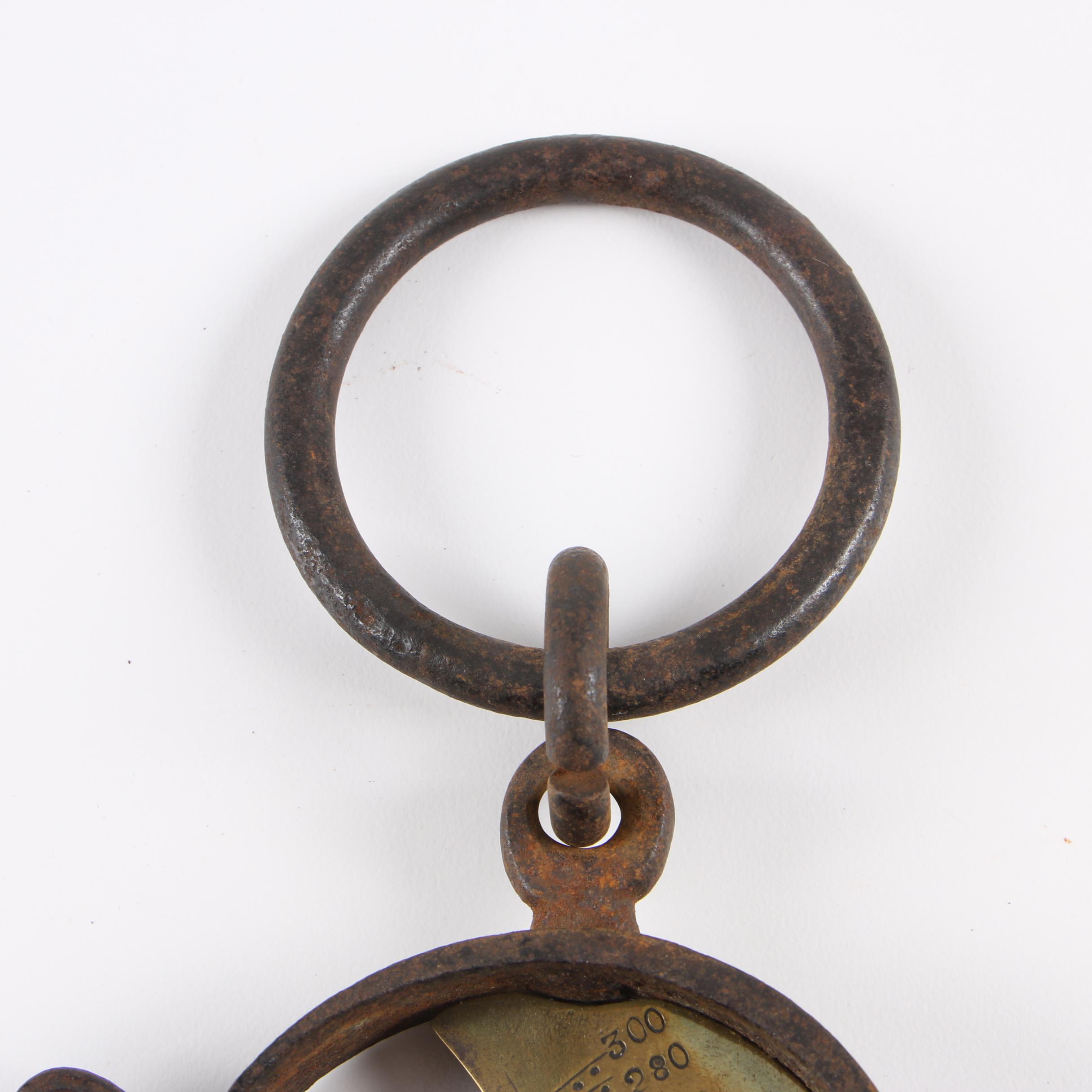 Antique "Buffalo Hide" Ranch-Use Spring Balance Scales