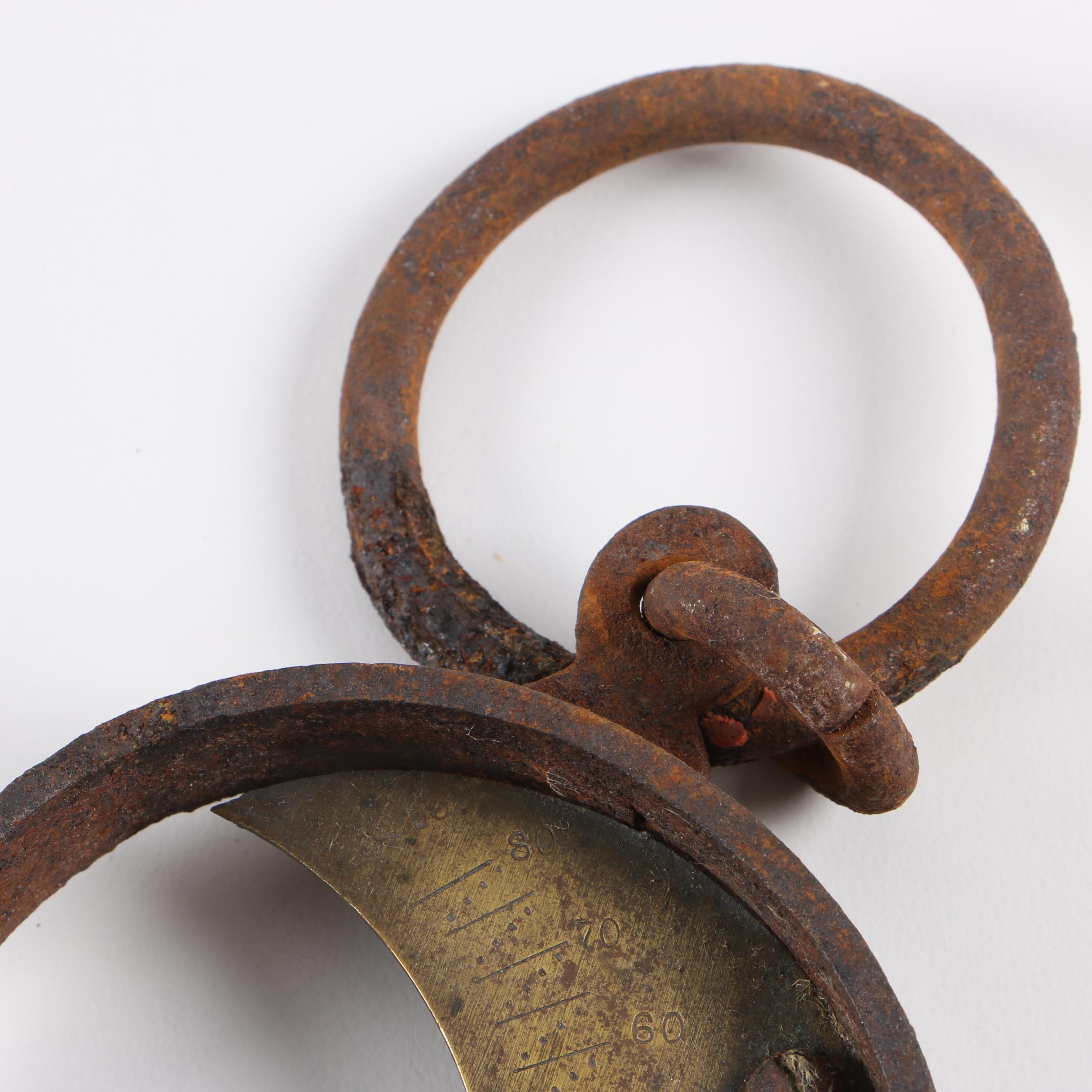 Antique "Buffalo Hide" Ranch-Use Spring Balance Scales