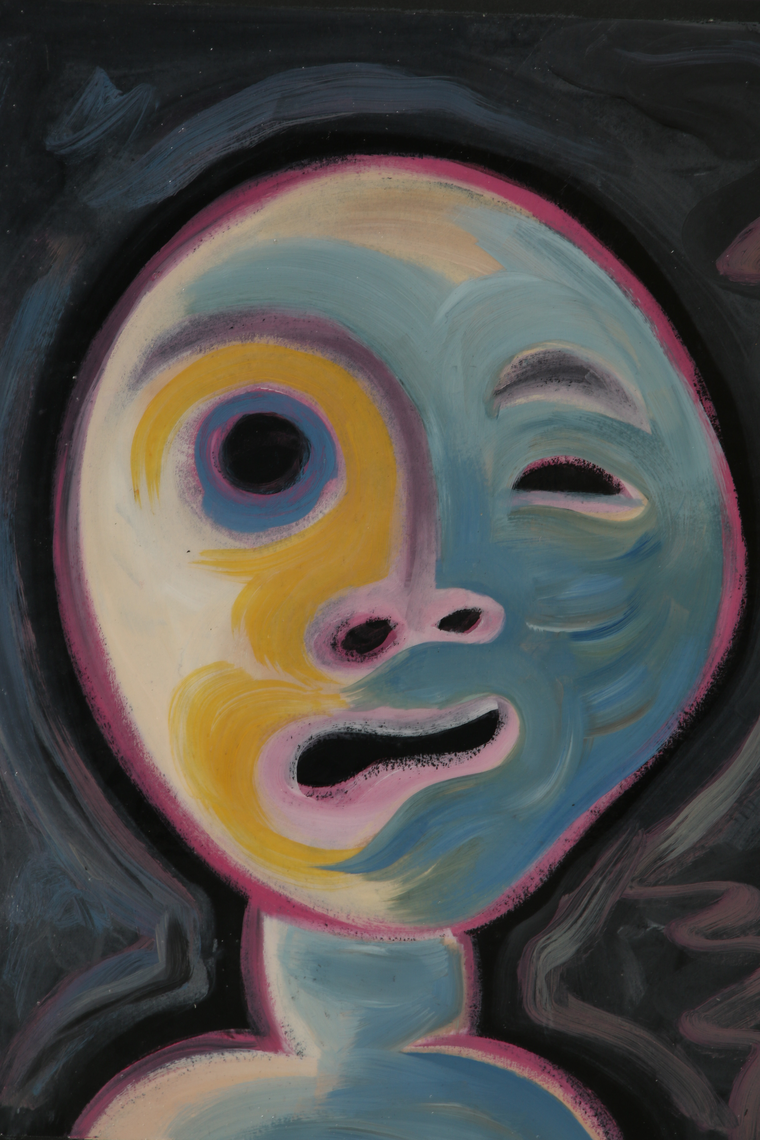 Merle Rosen Acrylic Paintings Including "Half Man - Half Animal"