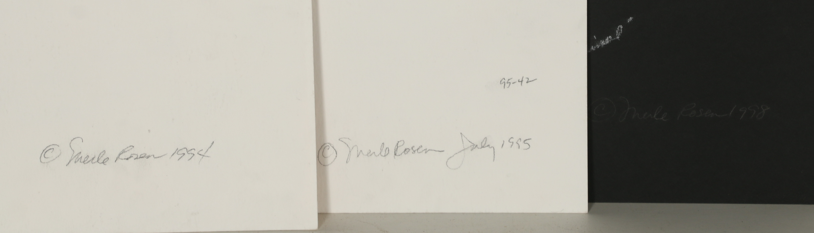 Merle Rosen Acrylic Paintings Including "Half Man - Half Animal"