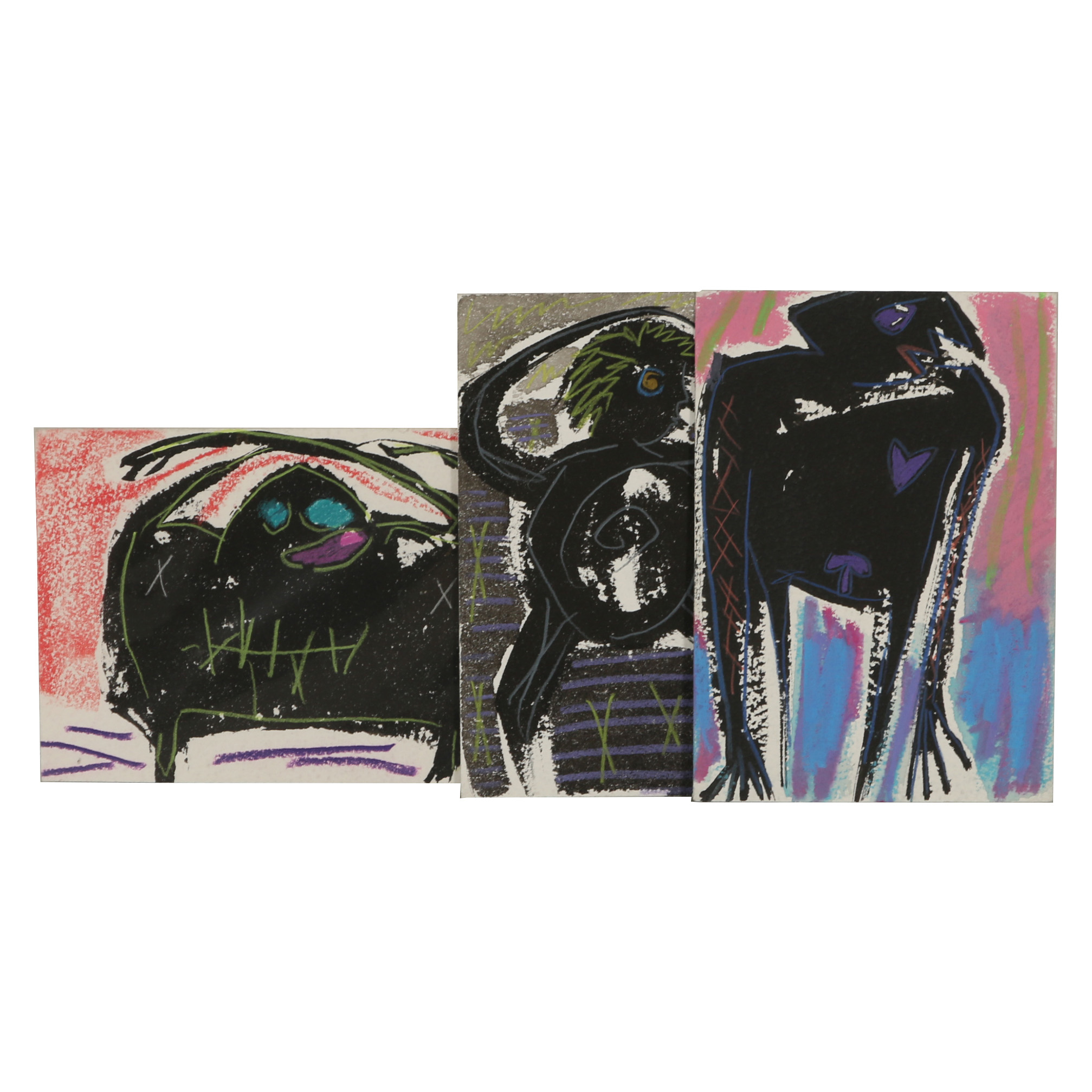 Merle Rosen Mixed Media Figure Paintings