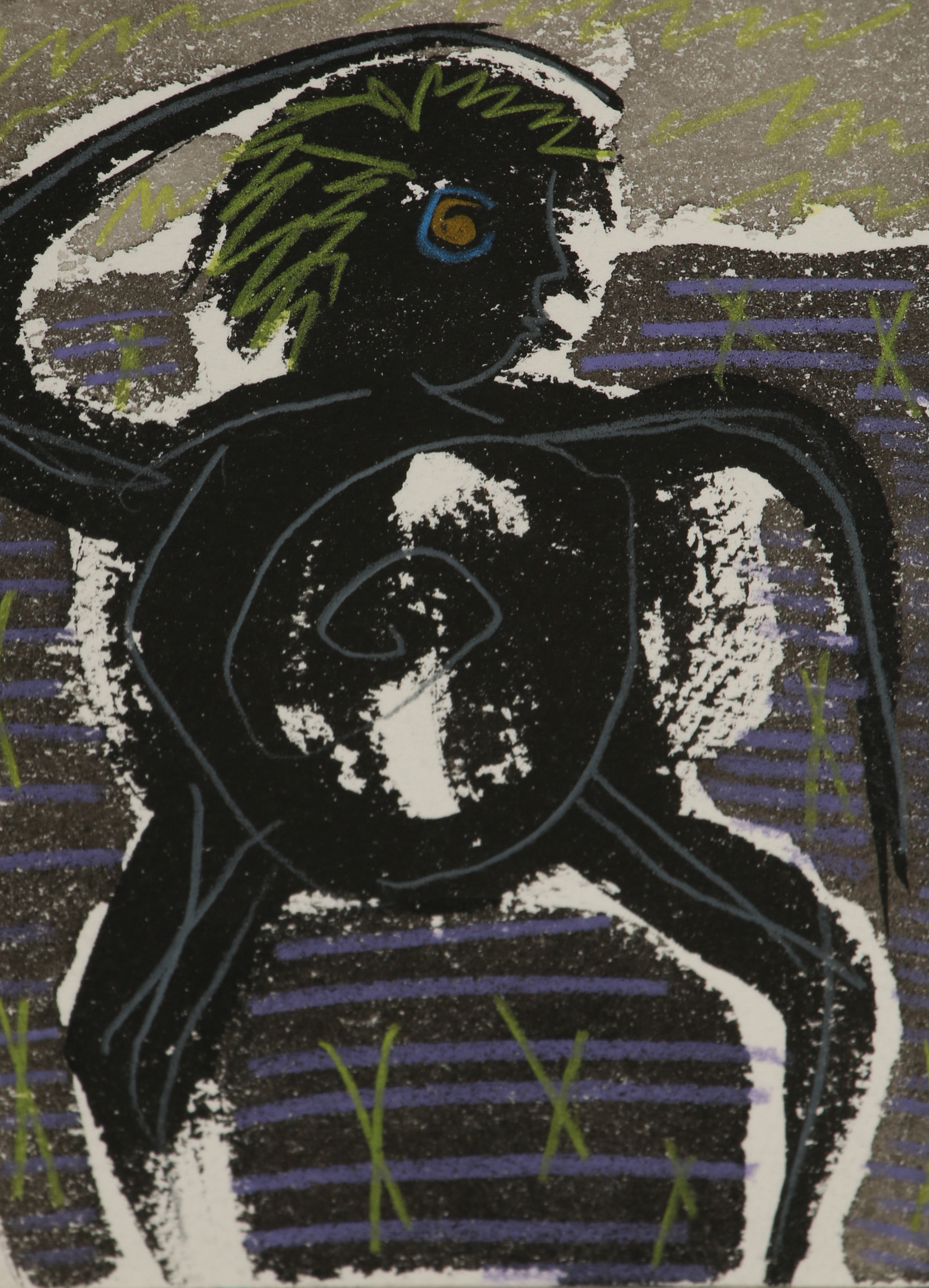 Merle Rosen Mixed Media Figure Paintings