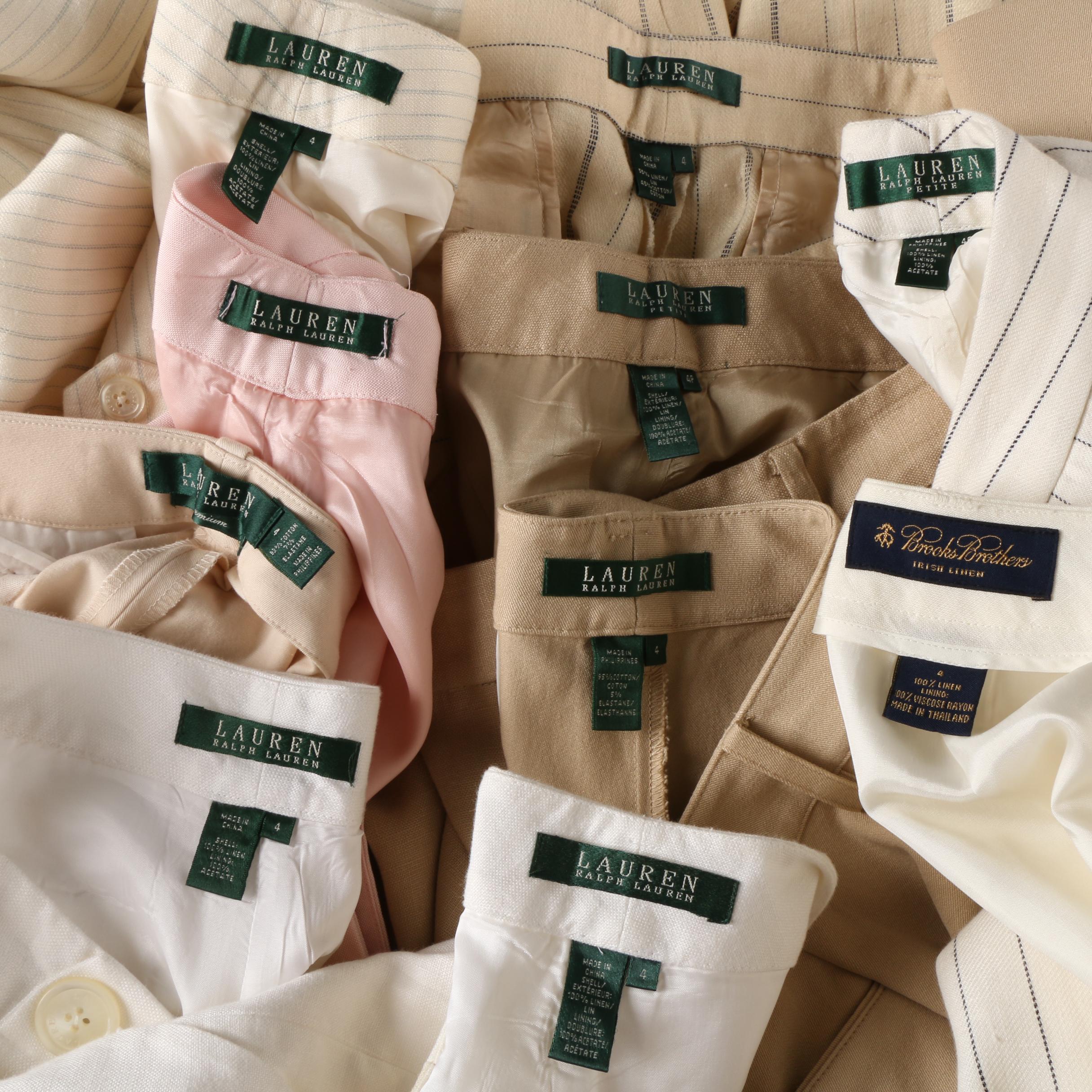 Women's Lauren Ralph Lauren and Brooks Brothers Trousers