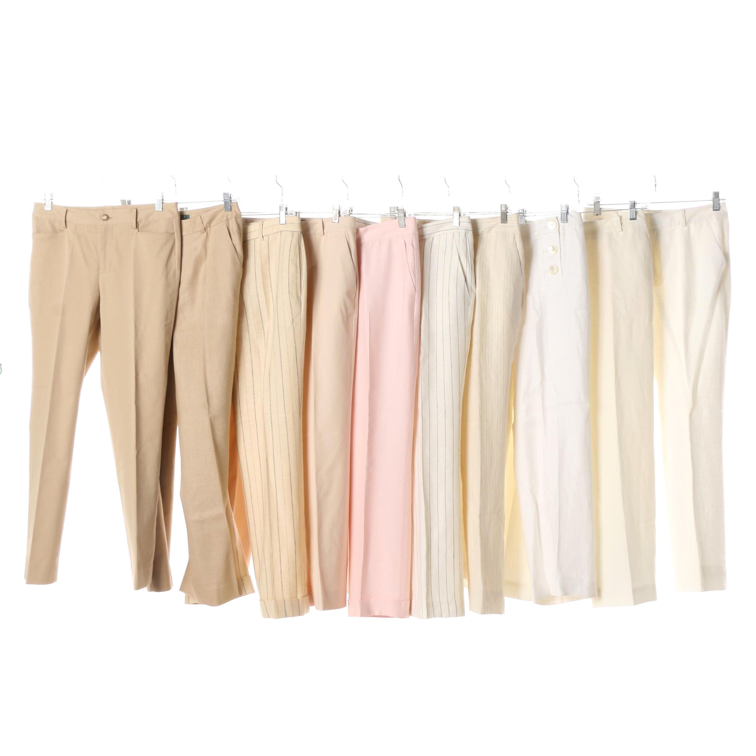 Women's Lauren Ralph Lauren and Brooks Brothers Trousers