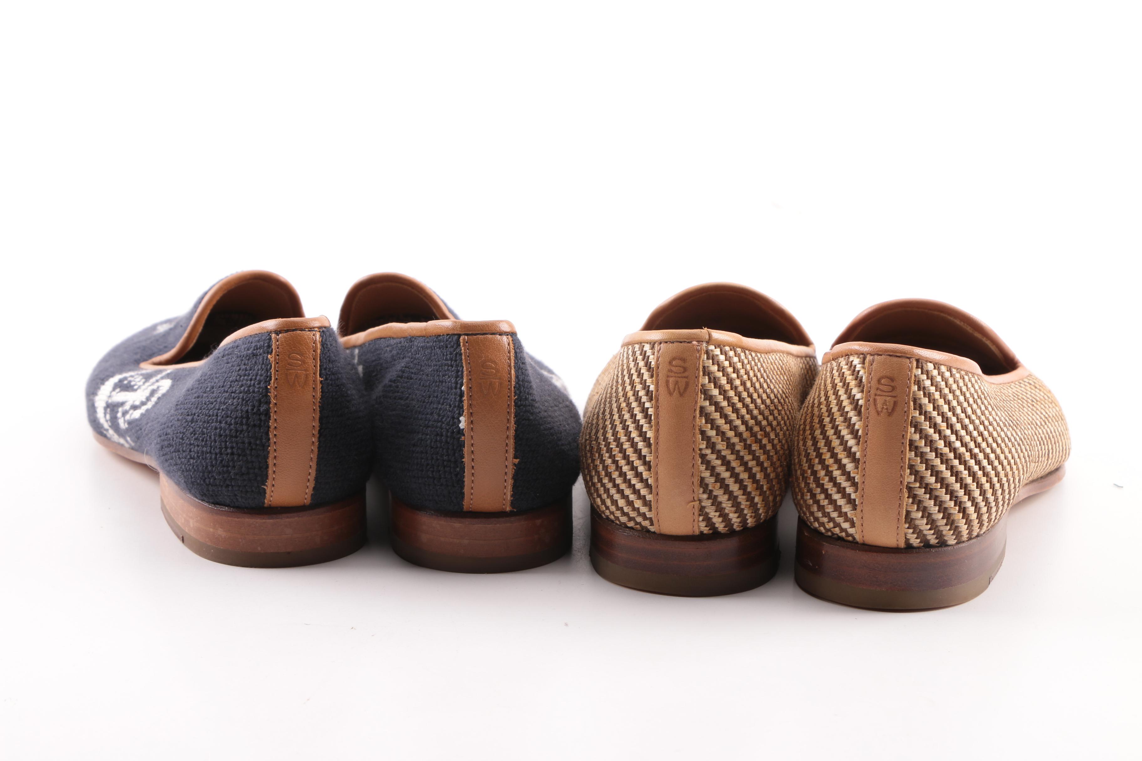 Stubbs & Wootton of Palm Beach Woven and Needlepoint Flats