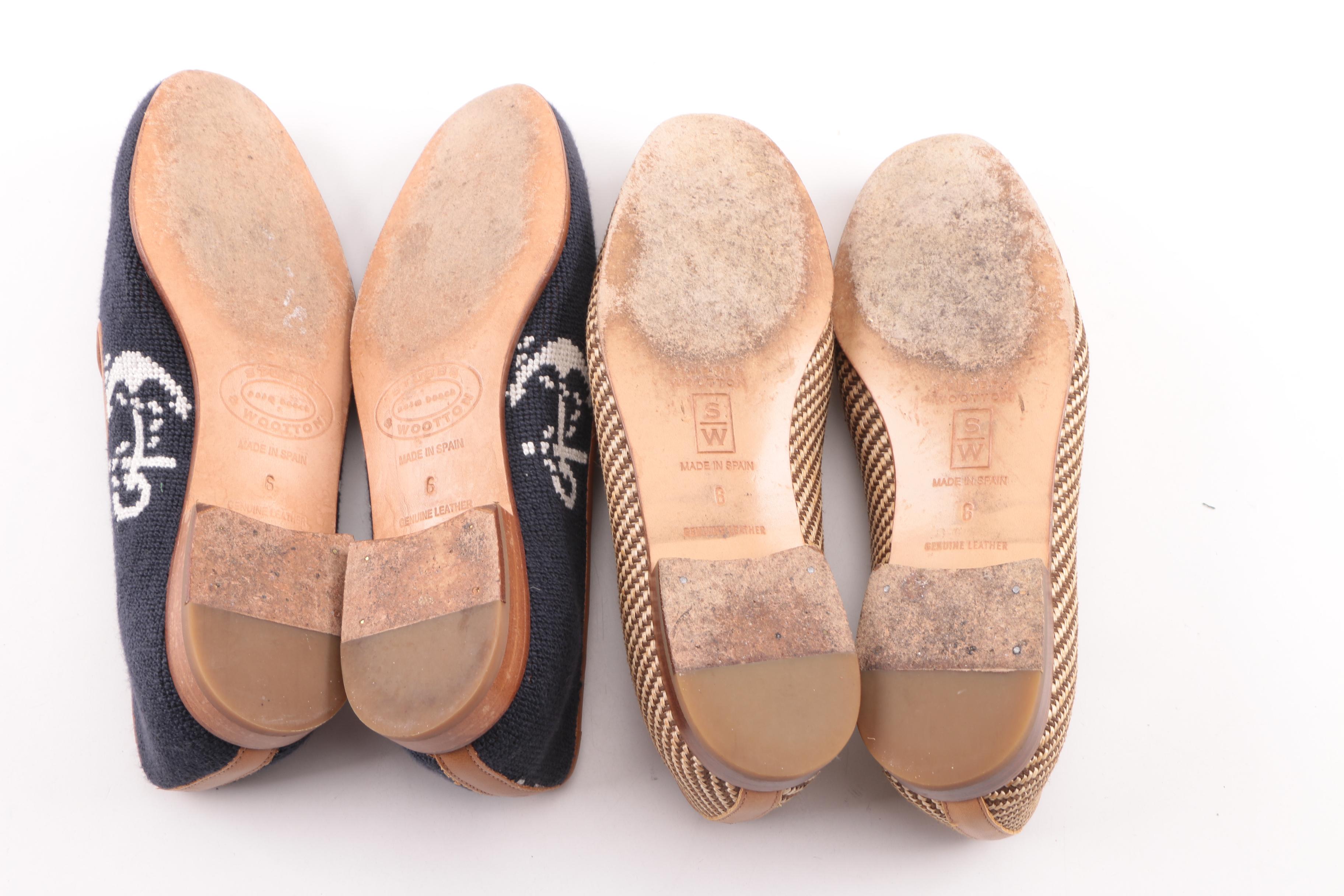 Stubbs & Wootton of Palm Beach Woven and Needlepoint Flats