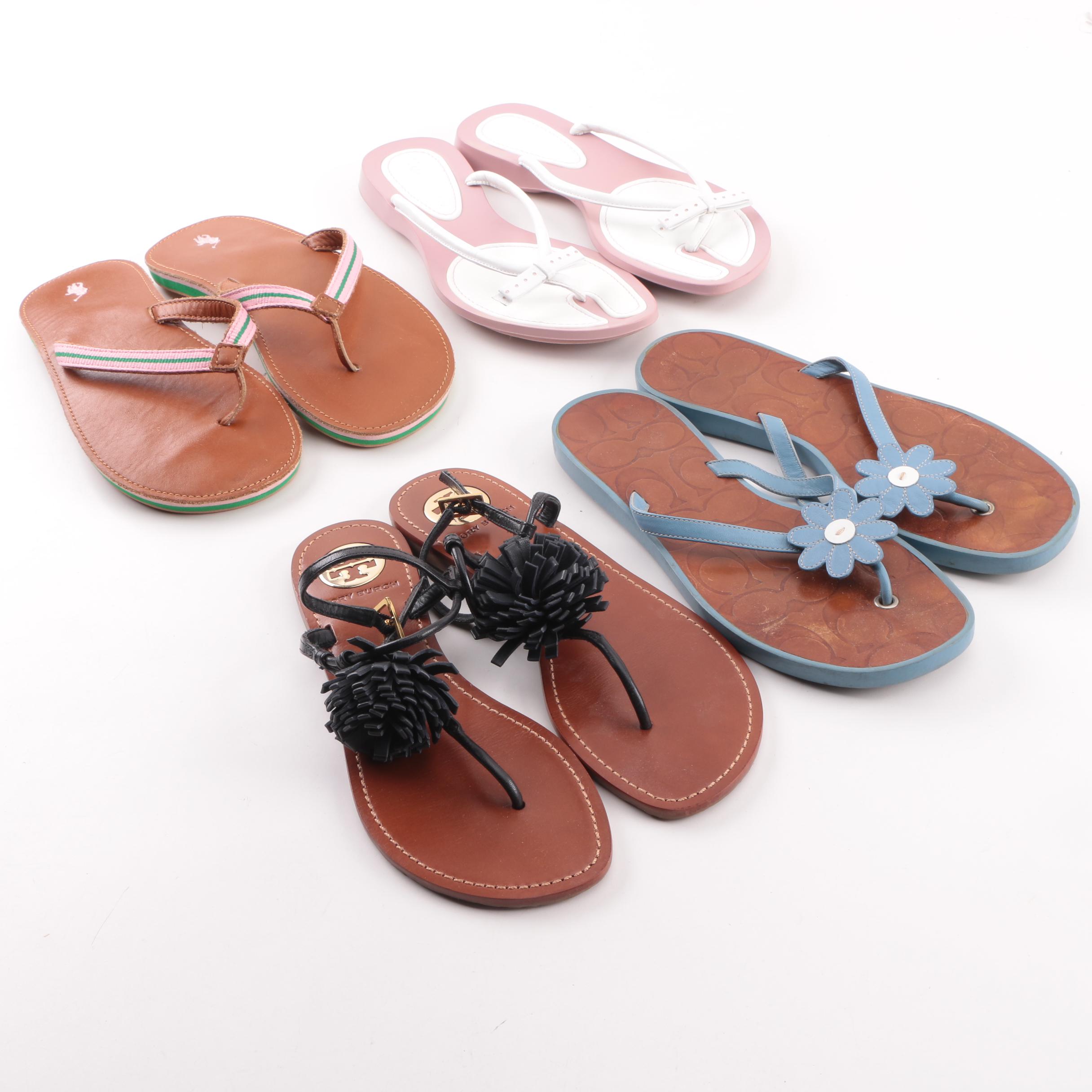 Women's Flip-Flop Sandals Including Tory Burch, Coach and Cole Haan