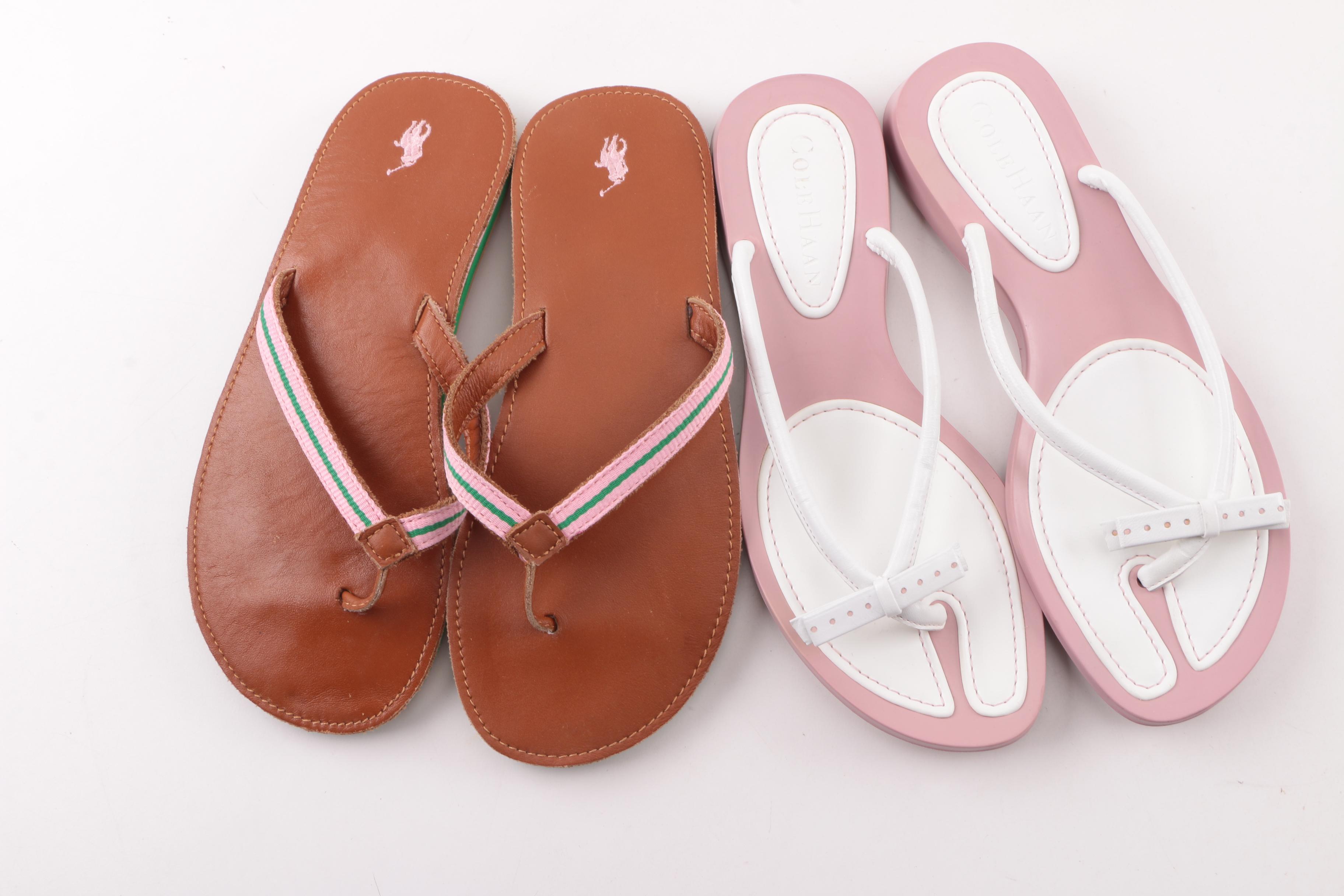 Women's Flip-Flop Sandals Including Tory Burch, Coach and Cole Haan