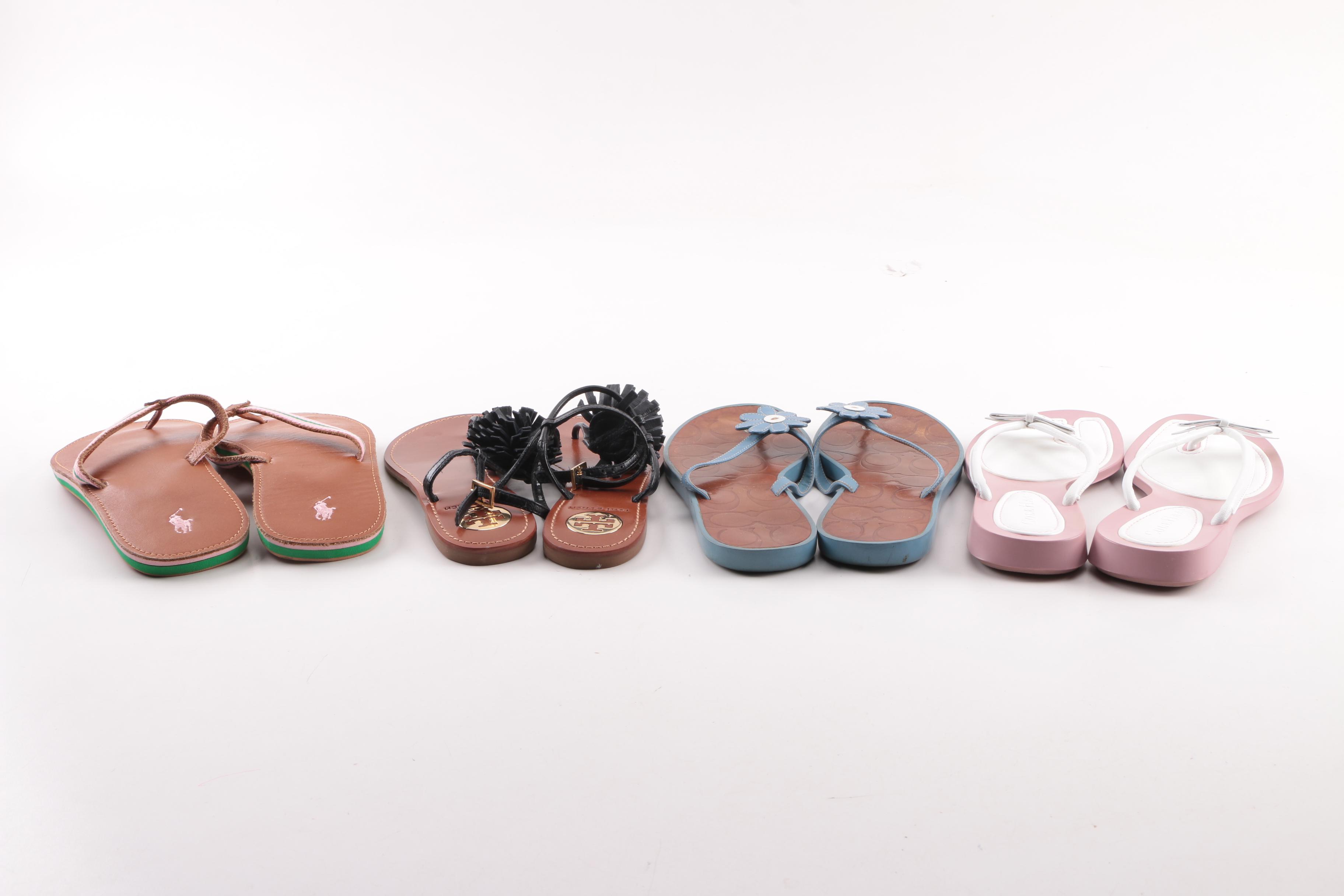 Women's Flip-Flop Sandals Including Tory Burch, Coach and Cole Haan