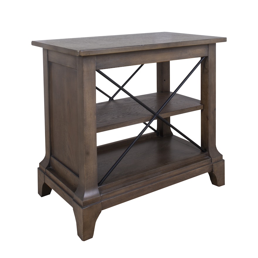 Contemporary Shelved Accent Table