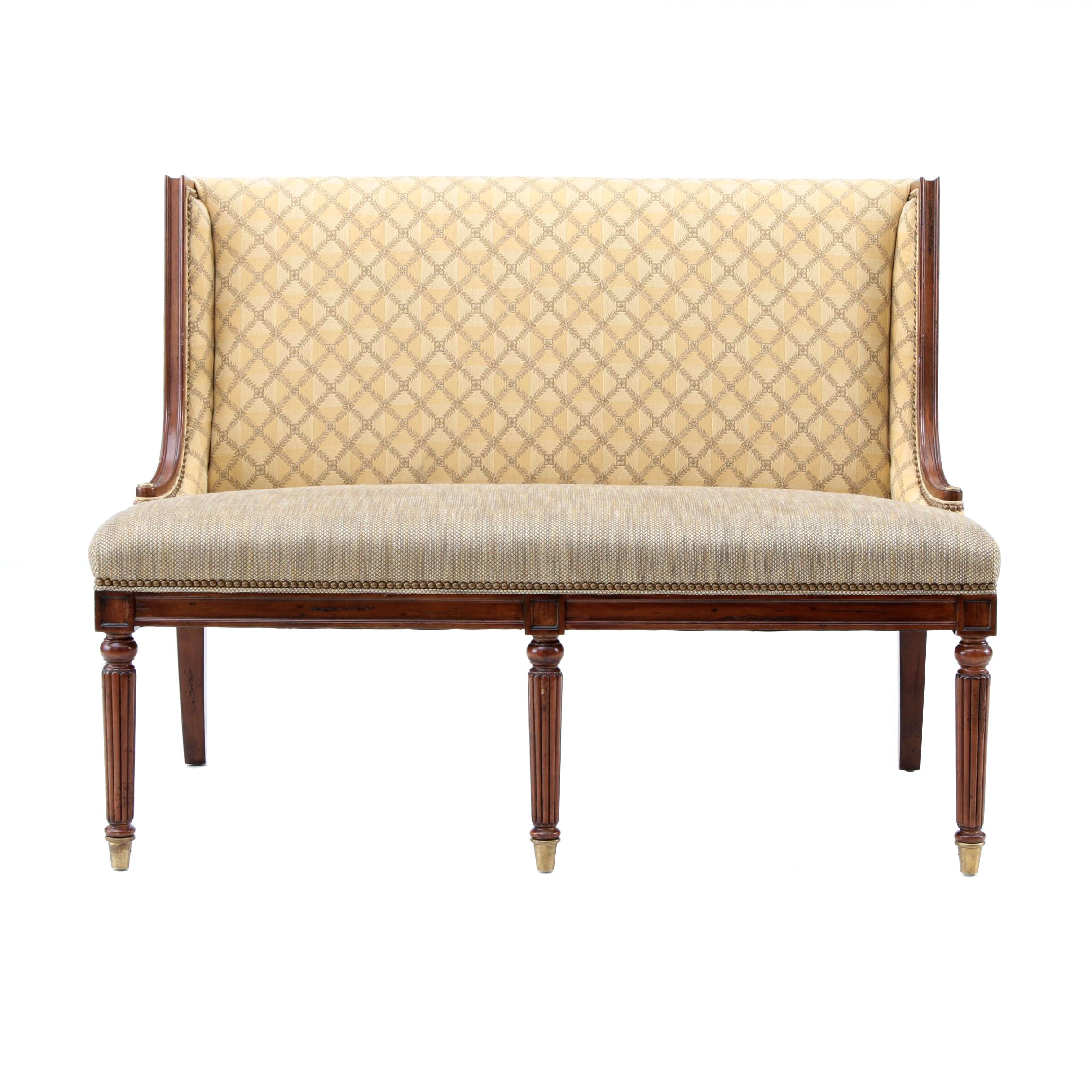 Empire Style Upholstered Love Seat by Hickory White