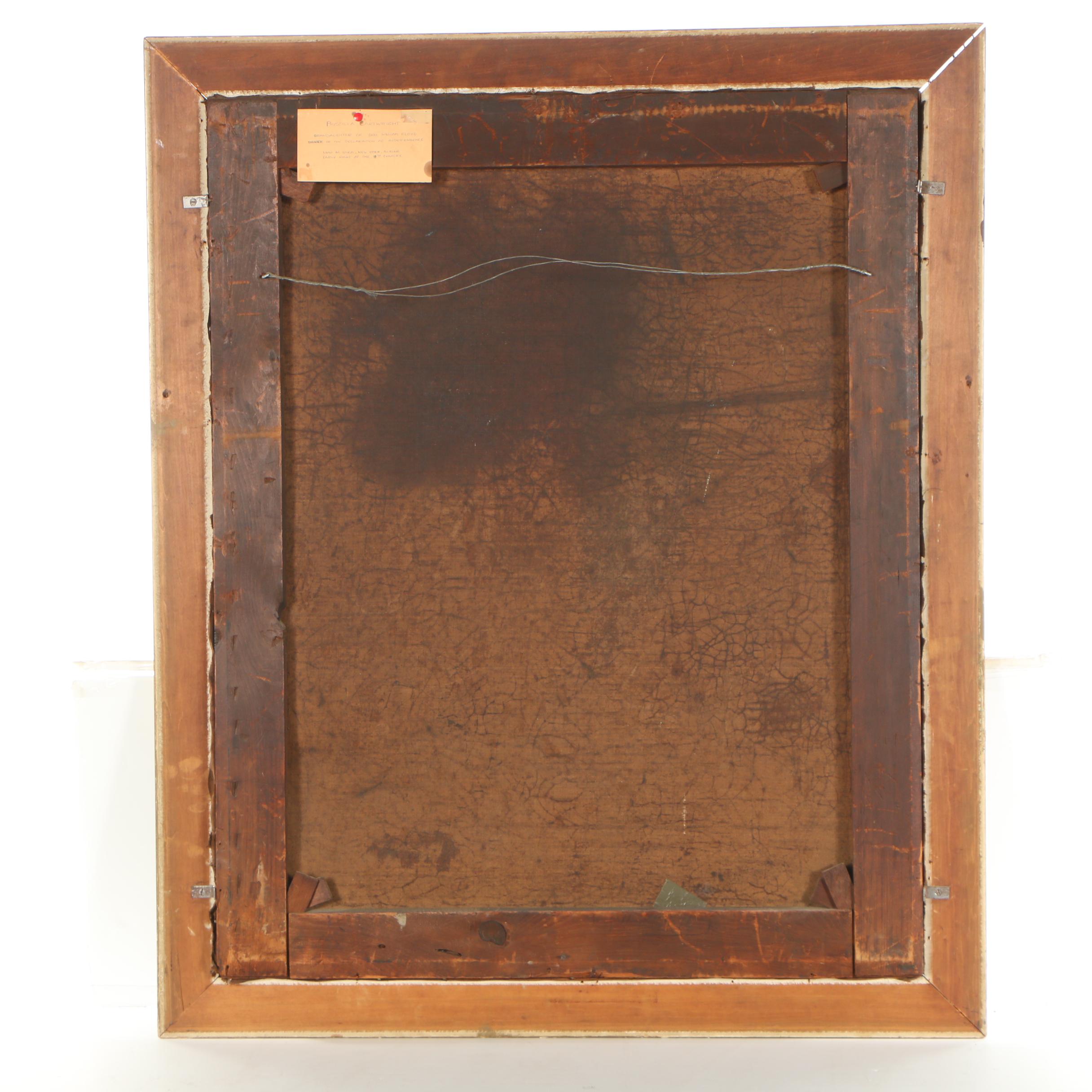 American School, Portrait of a Lady, Oil Painting, Late 18th Century