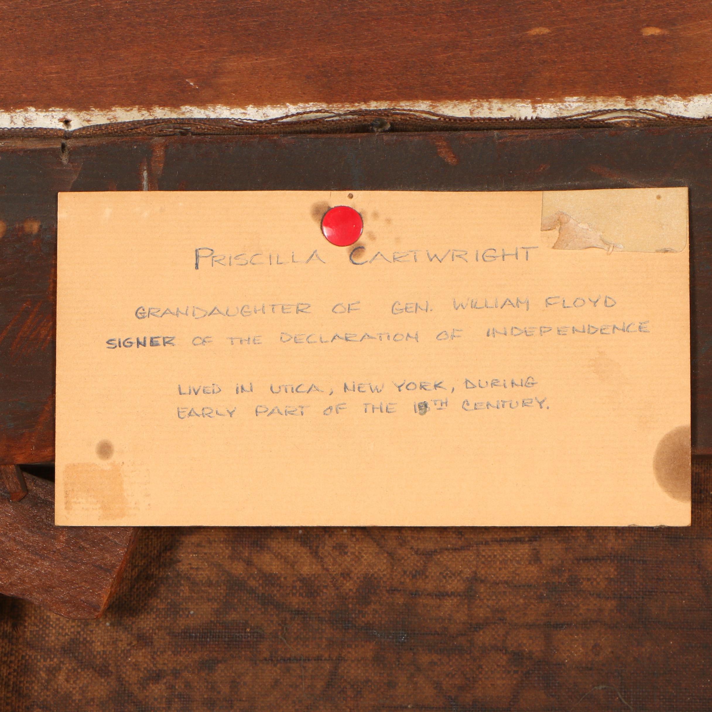 American School, Portrait of a Lady, Oil Painting, Late 18th Century