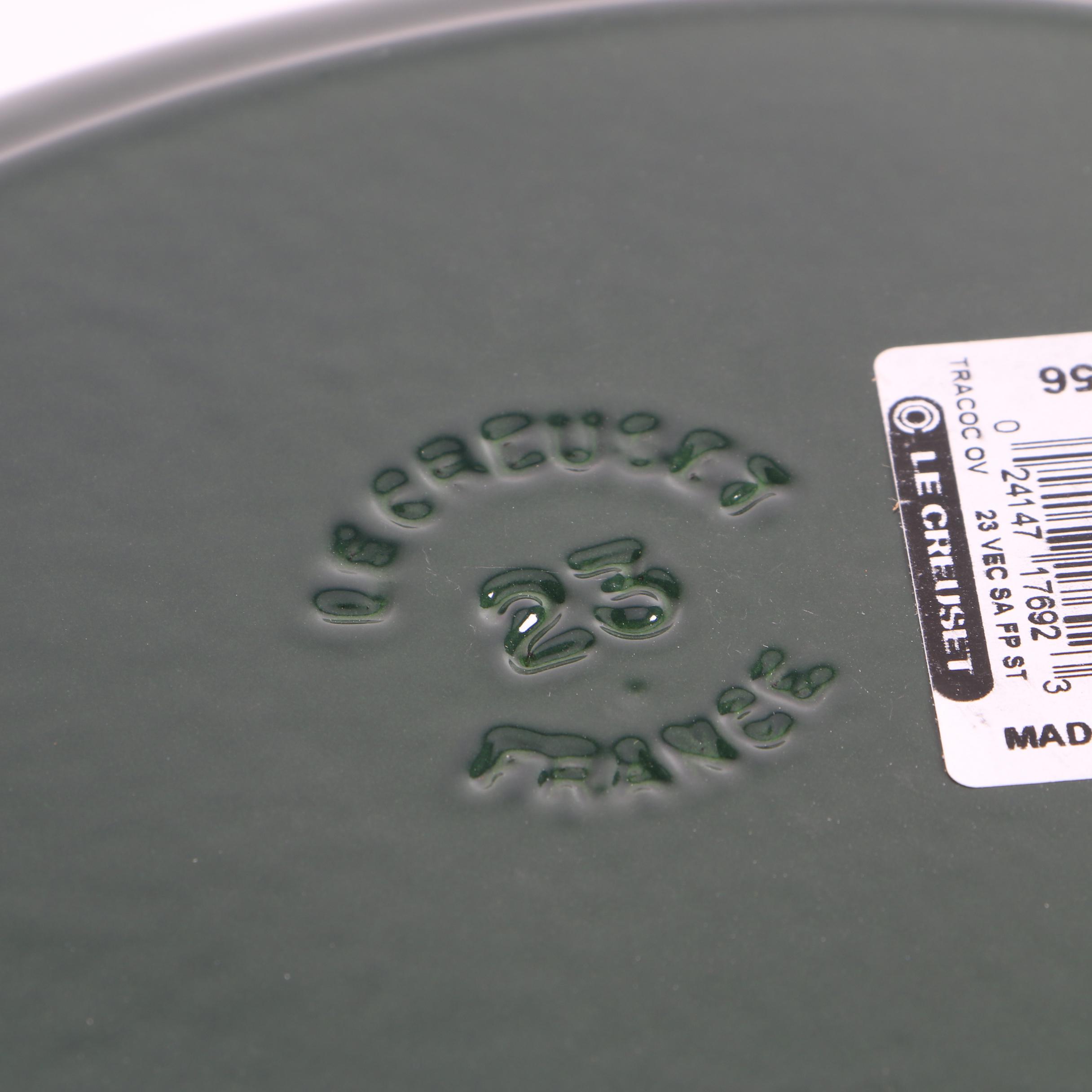 Le Creuset Dark Green Enameled Cast Iron Casserole Dish