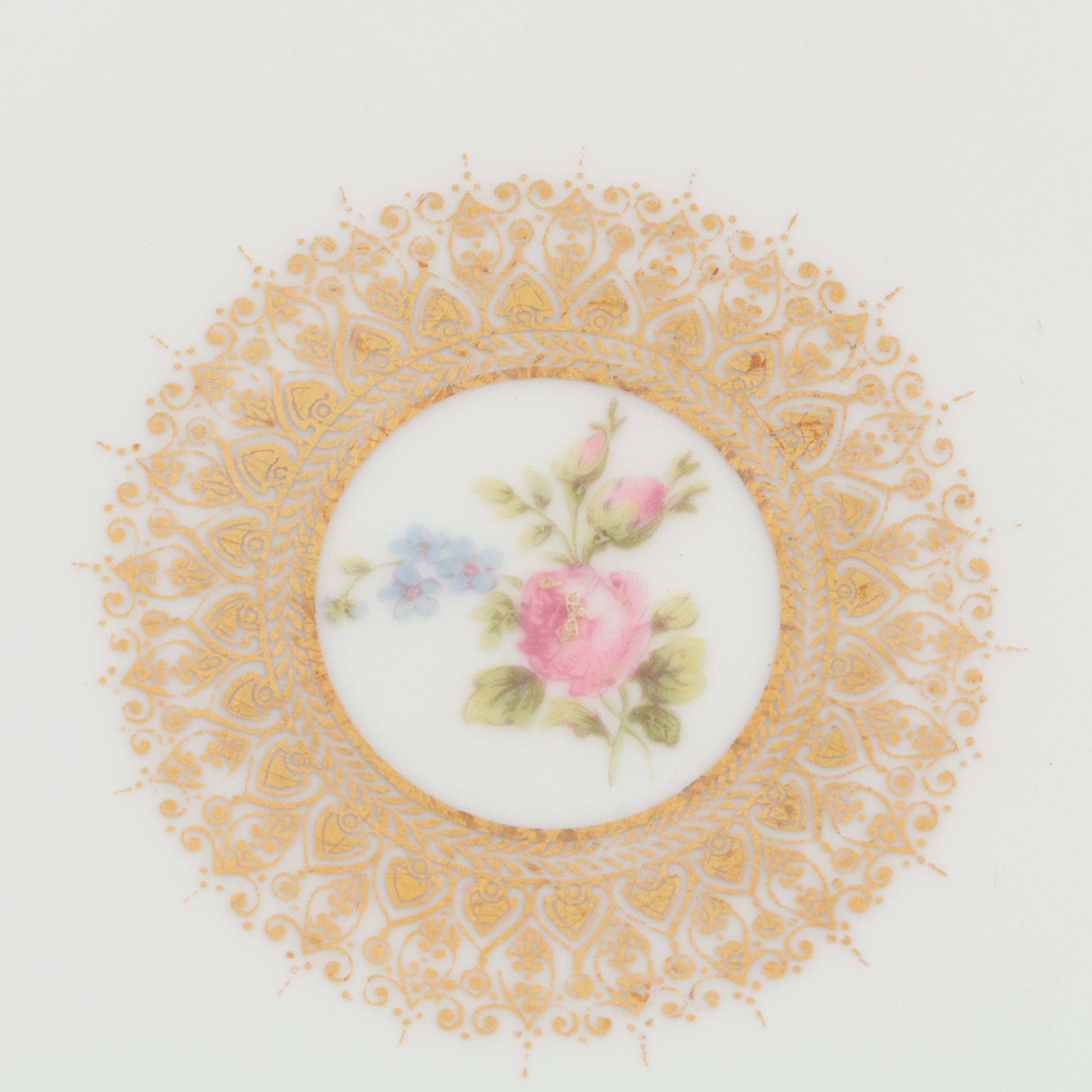 Gerard, Dufraisseix & Abbot Limoges Dinner Plates, Early 20th-Century