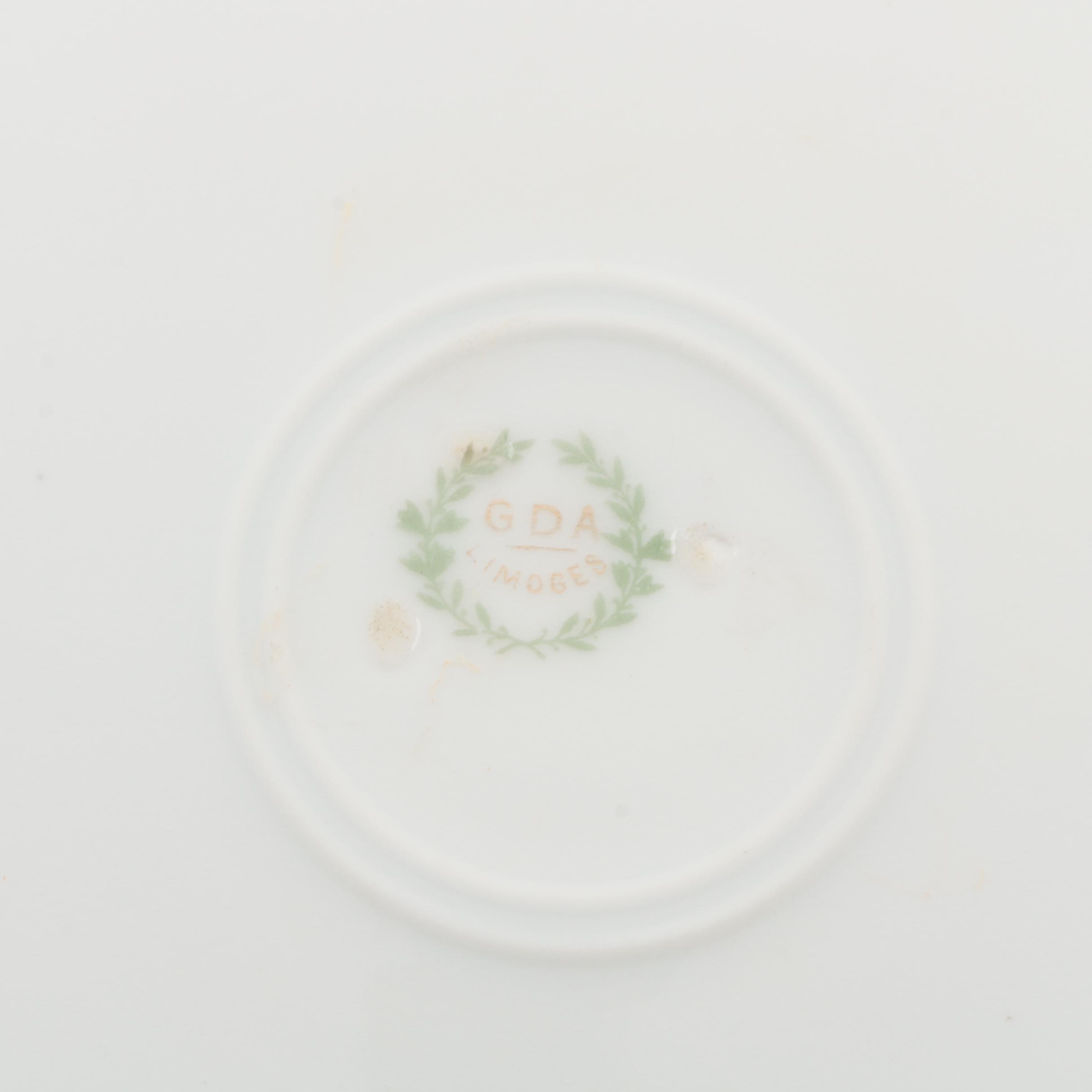 Gerard, Dufraisseix & Abbot Limoges Dinner Plates, Early 20th-Century