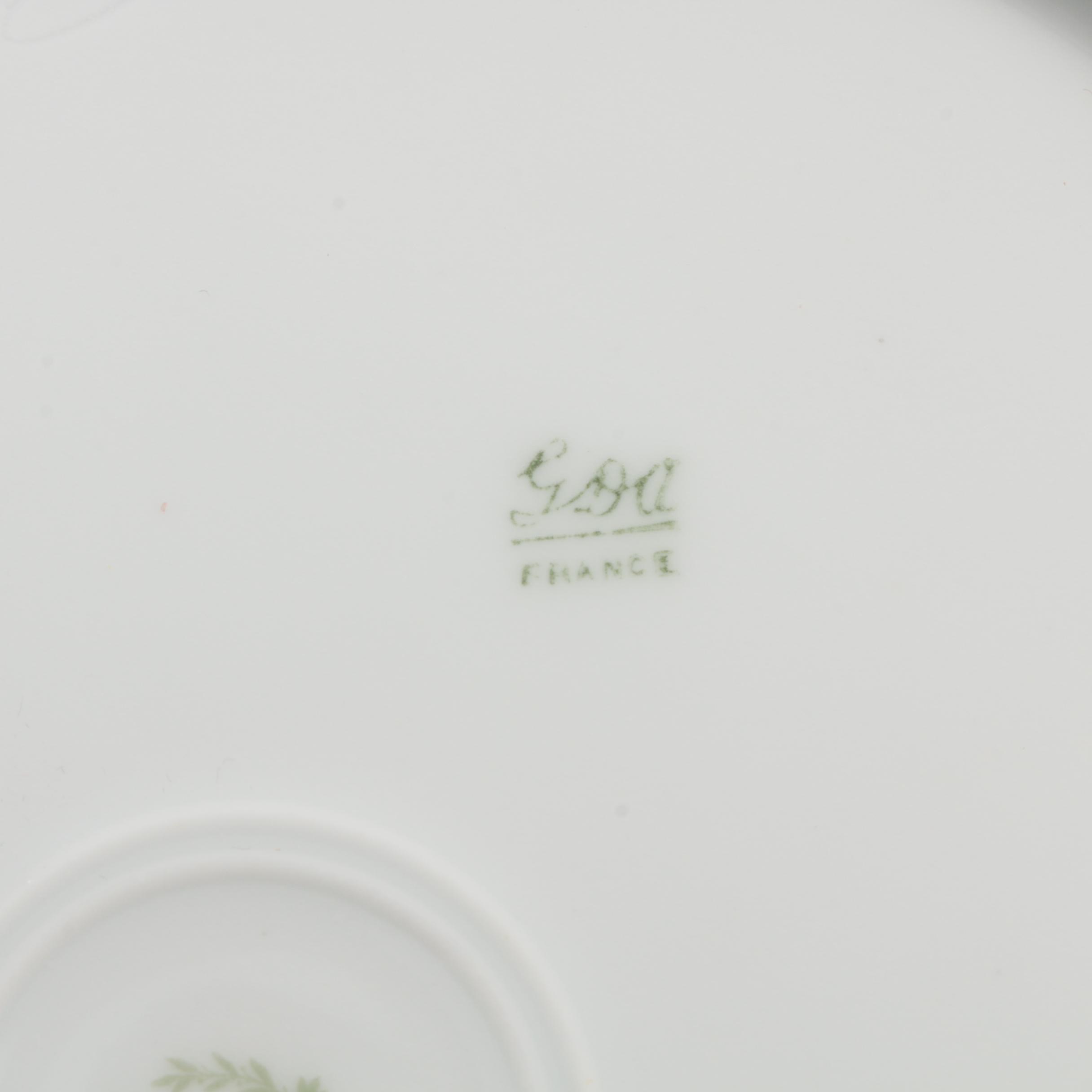 Gerard, Dufraisseix & Abbot Limoges Dinner Plates, Early 20th-Century