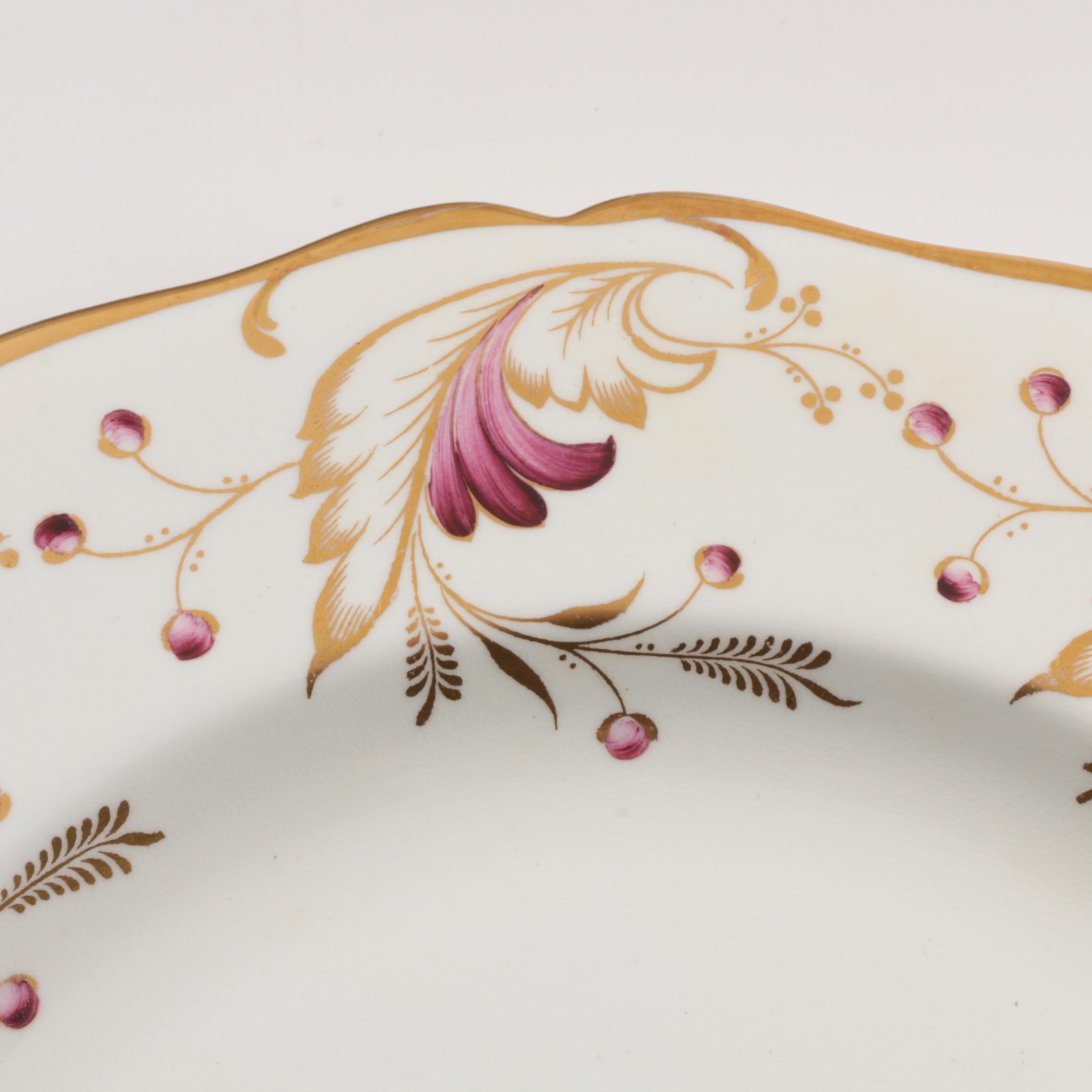 Grosvenor China Dinner Plates, "Merlin" Pattern