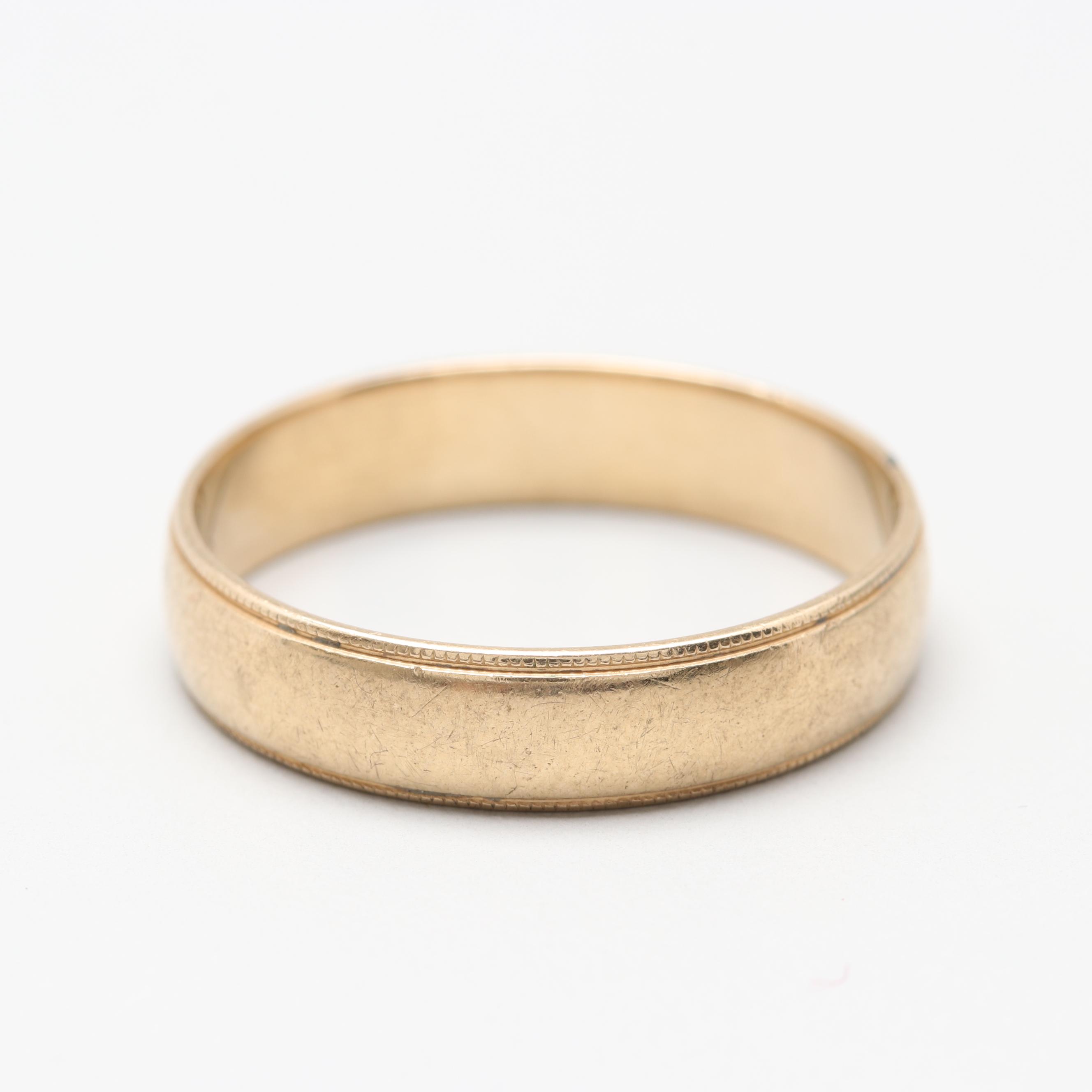 ArtCarved 14K Yellow Gold Band Ring