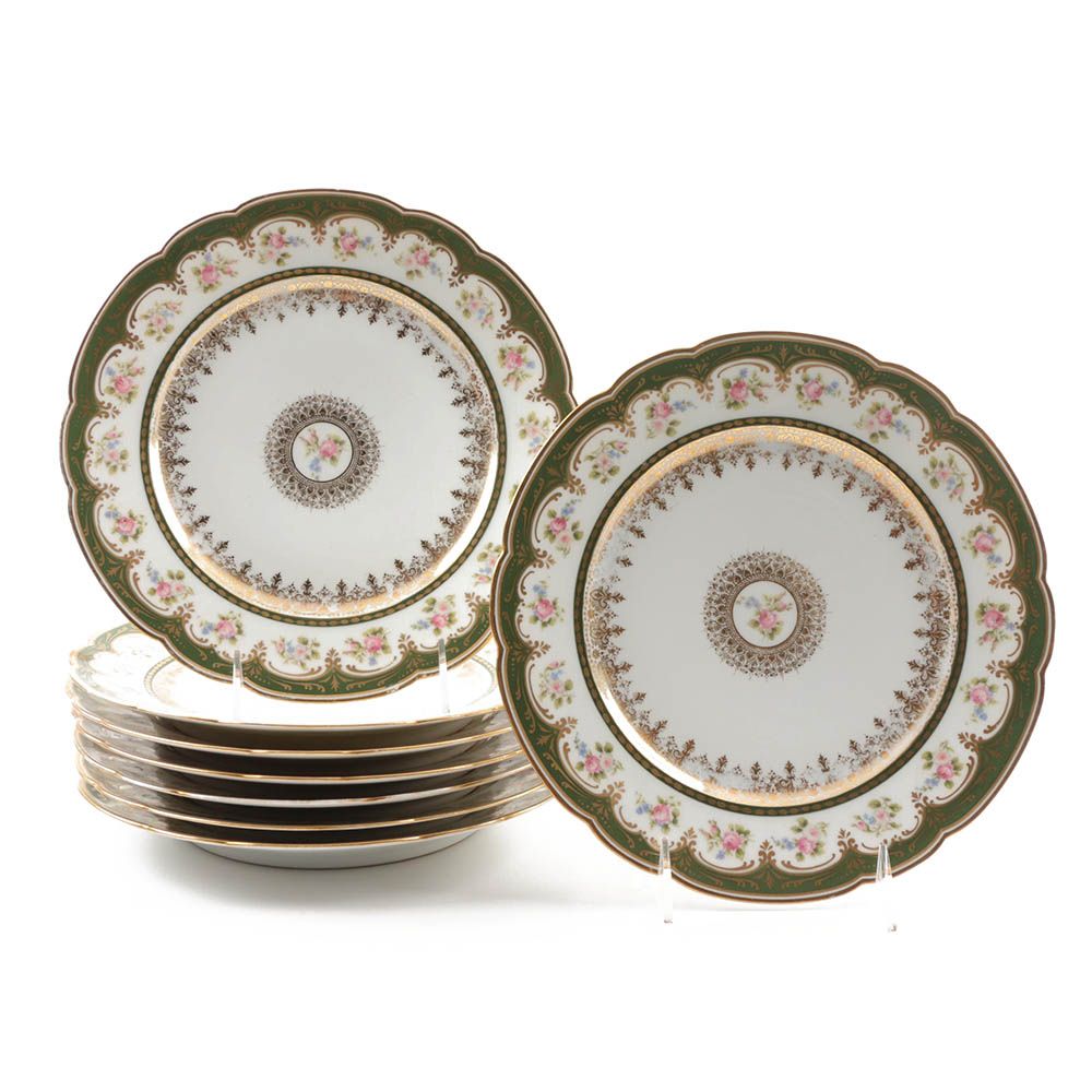 Gerard, Dufraisseix & Abbot Limoges Dinner Plates, Early 20th-Century