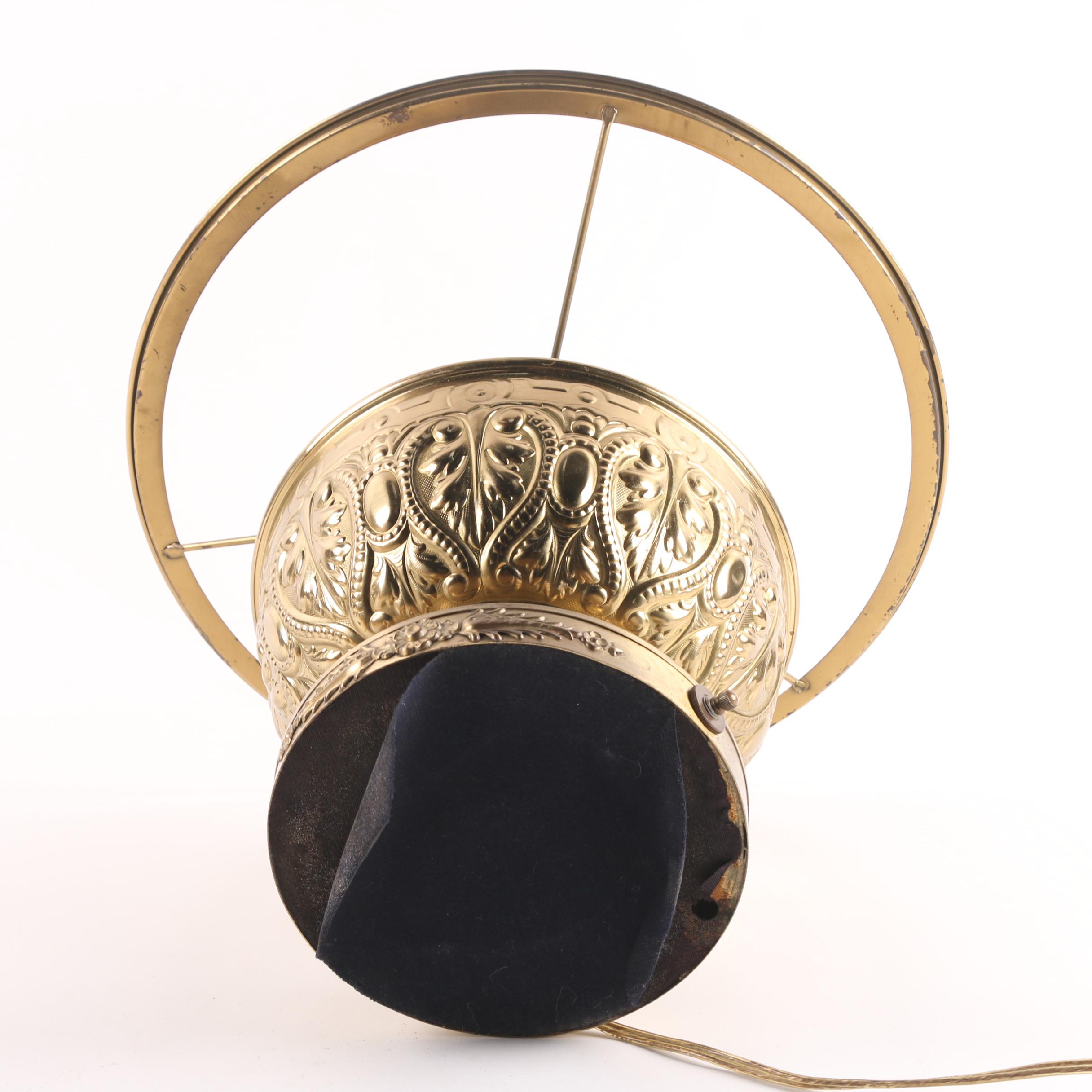 Antique Converted Late Victorian Kerosene Lamp