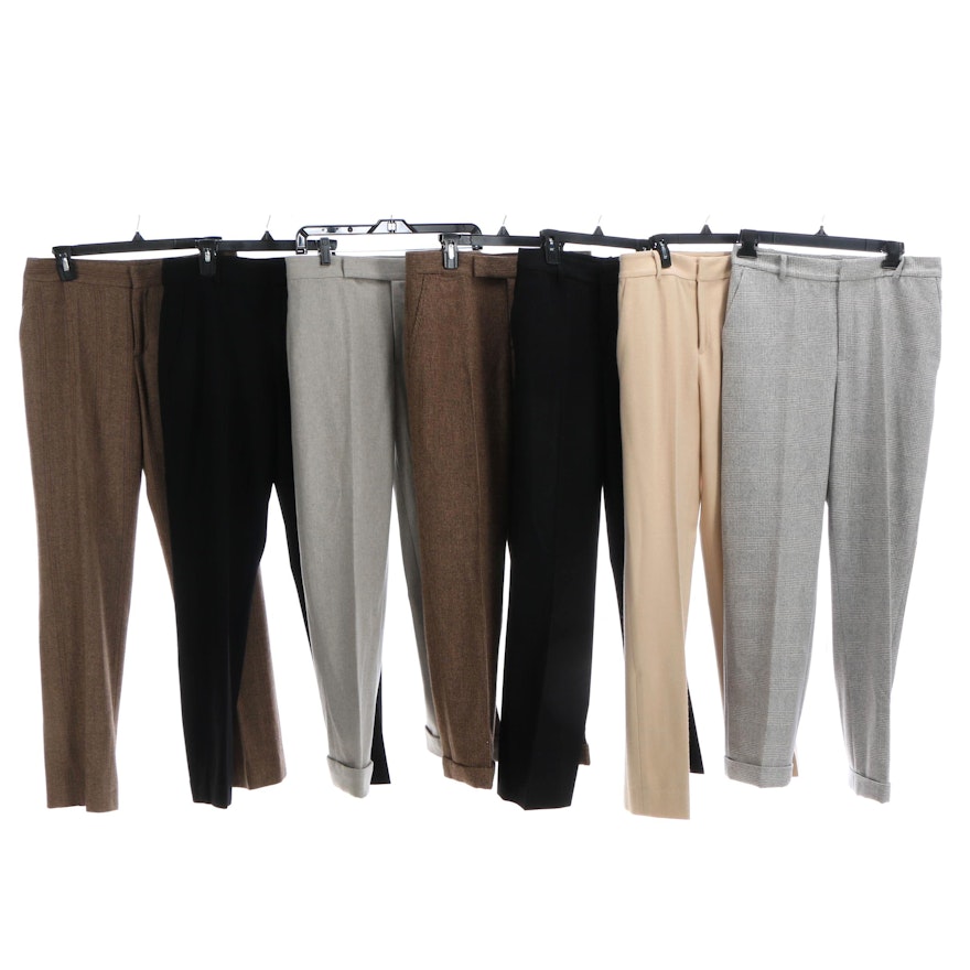 Women's Ralph Lauren Brand Wool Pants