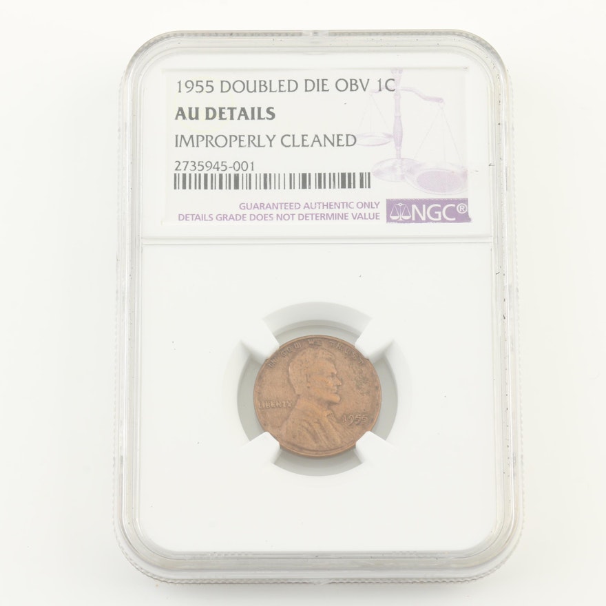 1955 Double Die Lincoln Wheat Cent