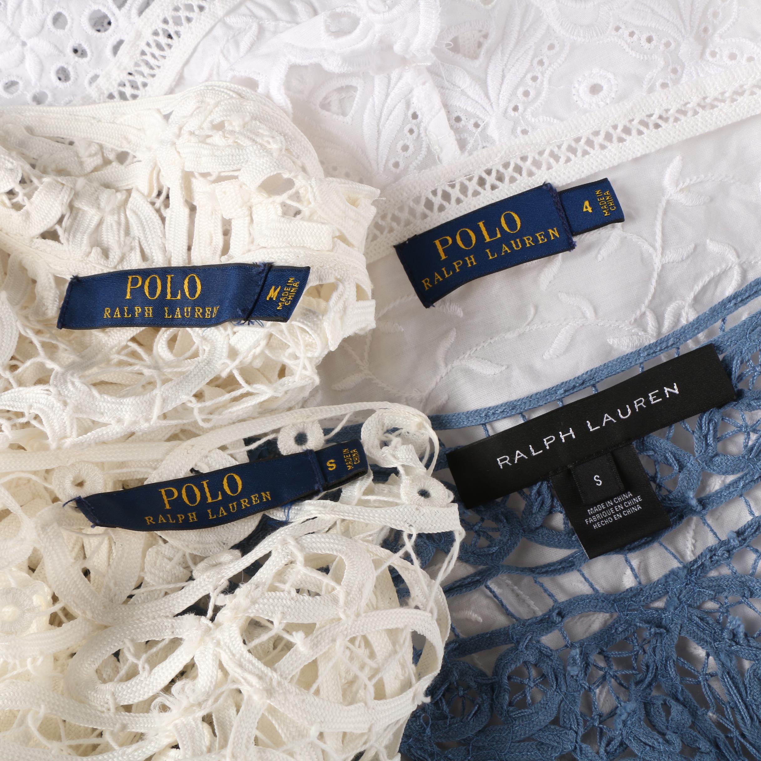 Ralph Lauren Brand Open-Front Lace Cardigans