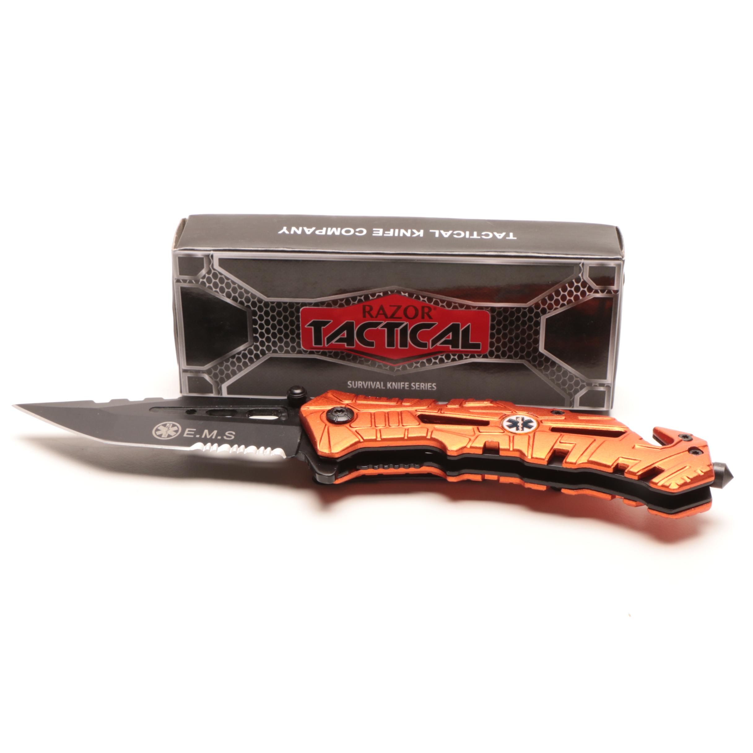 Razor Tactical Survival Knife With Box