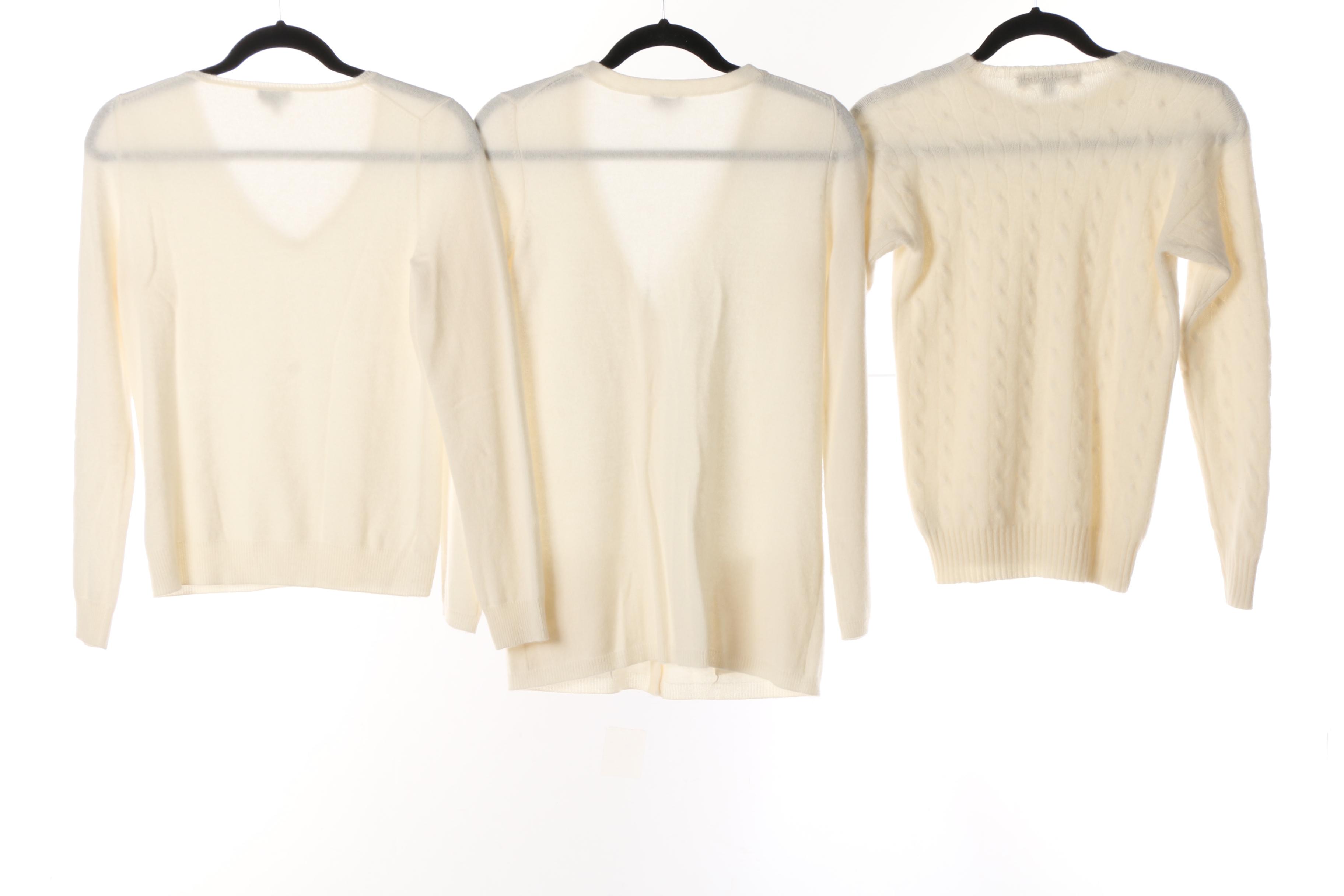 Women's Ralph Lauren and Talbots Cashmere Sweaters