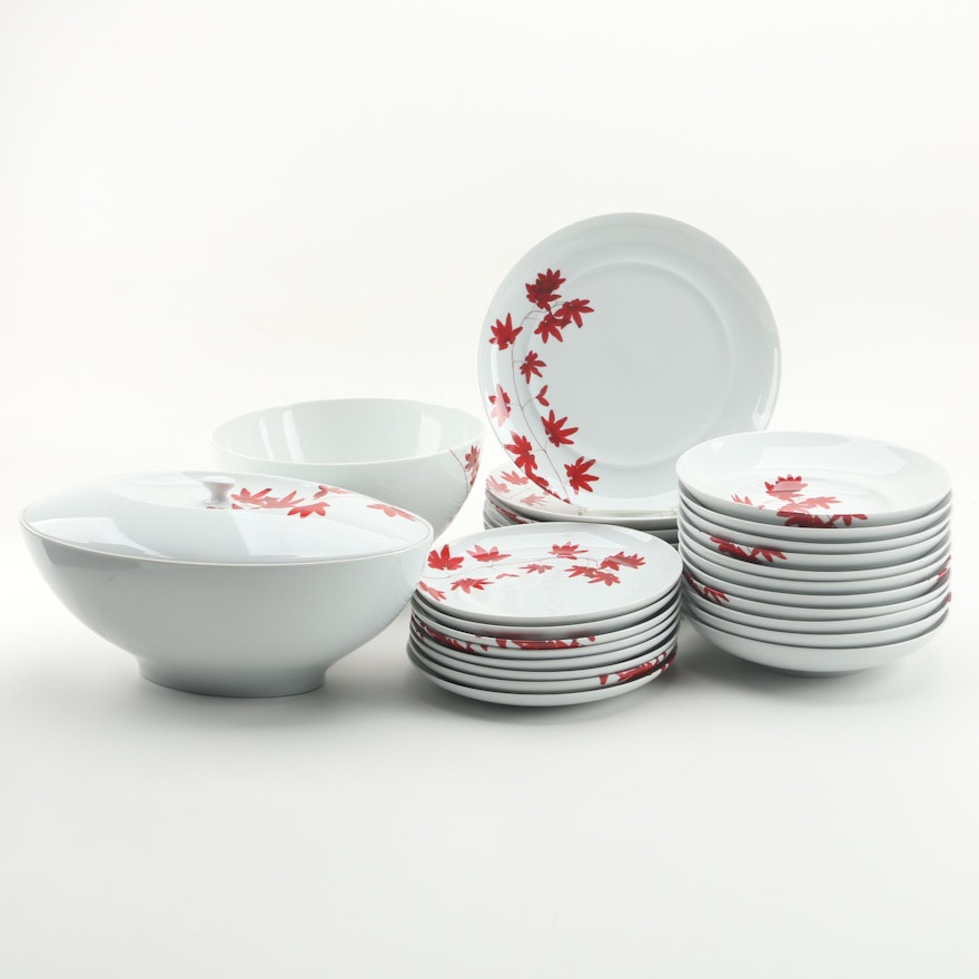 Mikasa "Pure Red" Porcelain Dinnerware