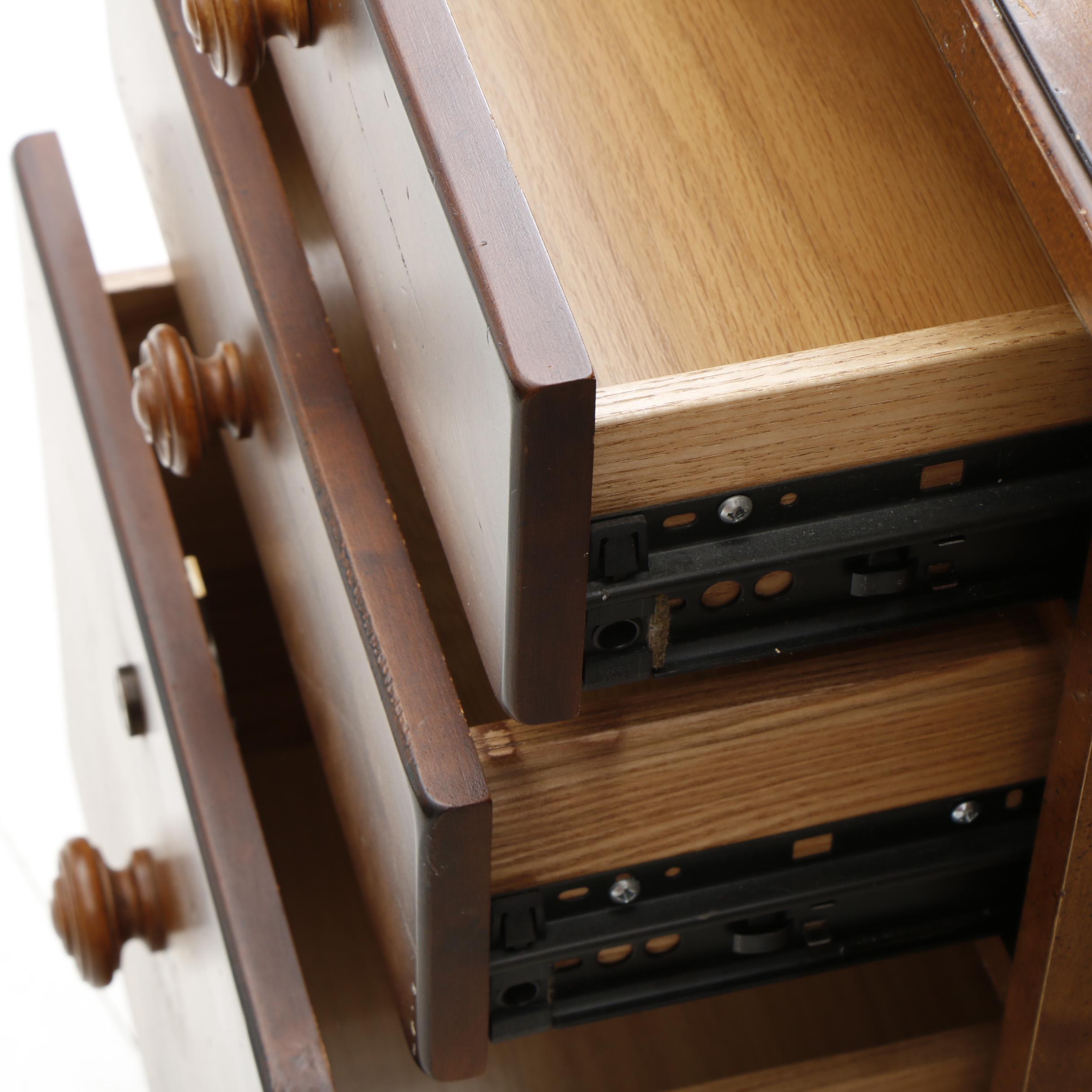 Contemporary Maple Desk with Hutch by Stanley