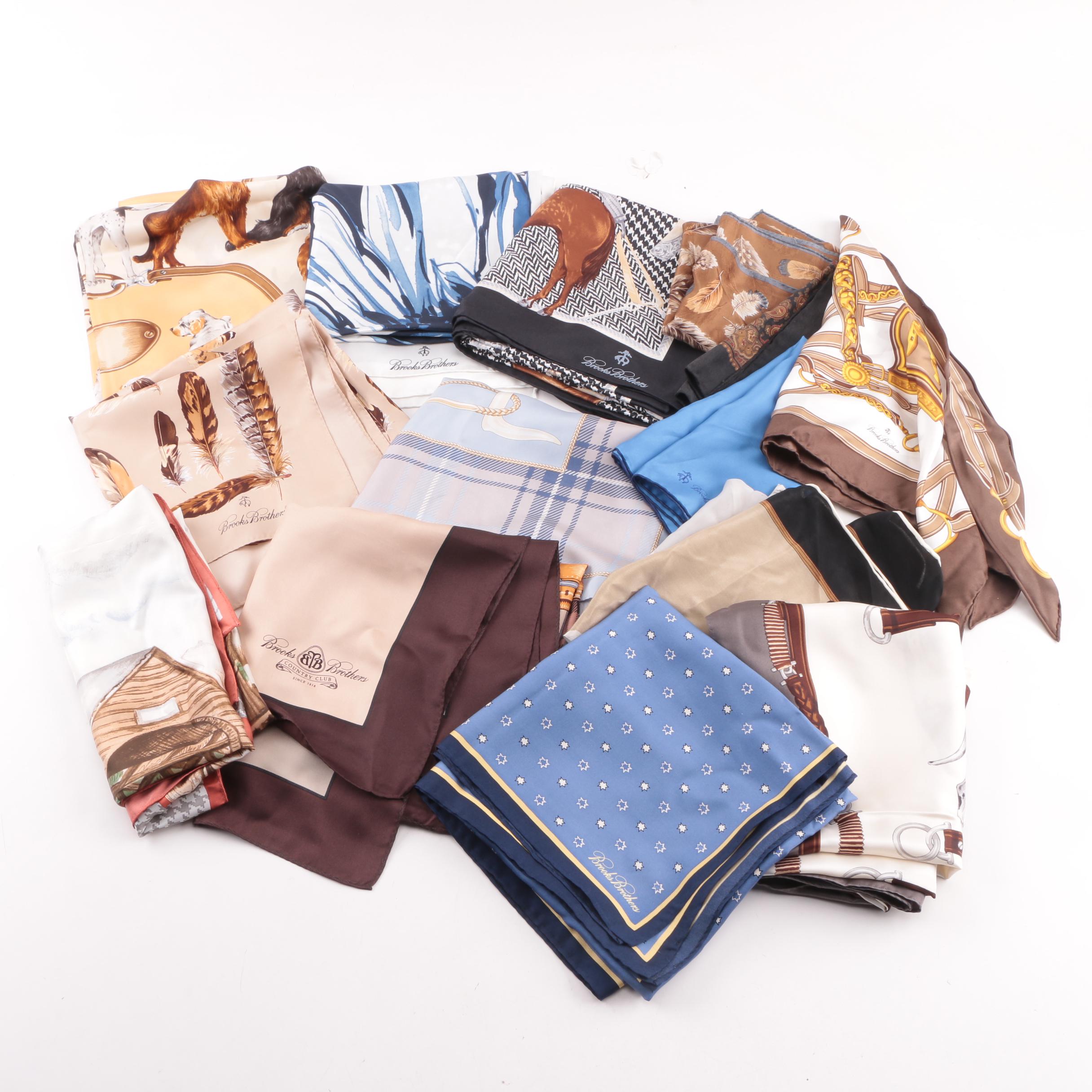 Brooks Brothers Scarves and Vintage Echo Poodle Bandanas