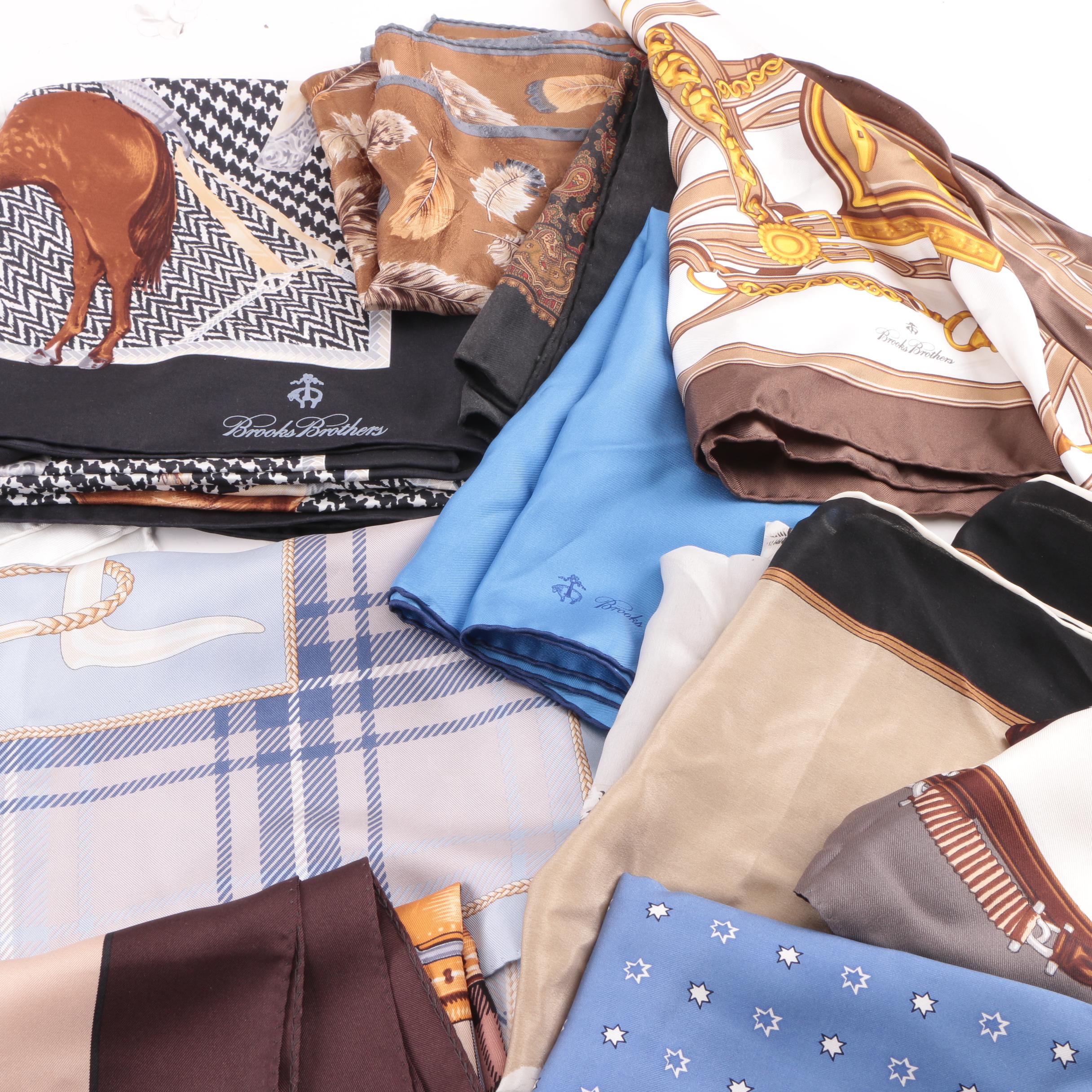 Brooks Brothers Scarves and Vintage Echo Poodle Bandanas