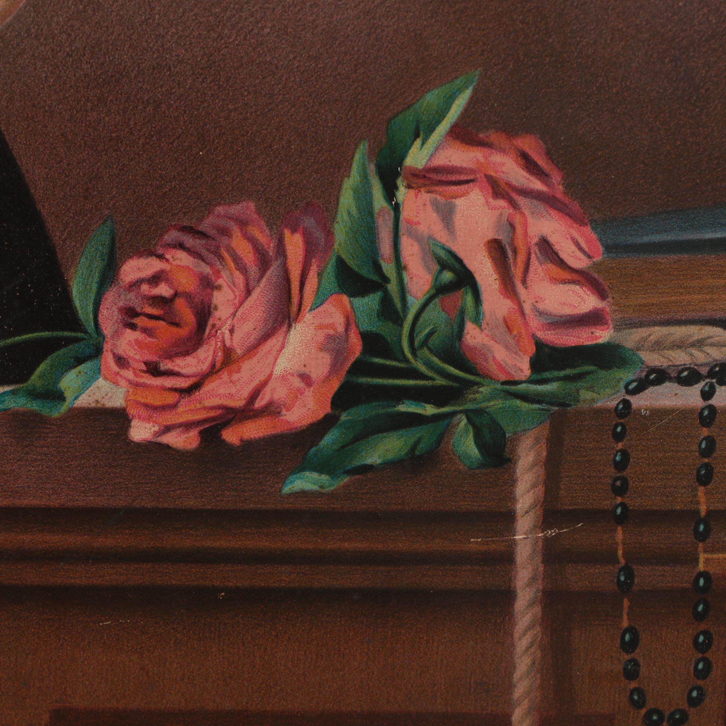 John Duffy Chromolithograph "St. Rita of Cascia" in the manner of Carlo Del Tufo