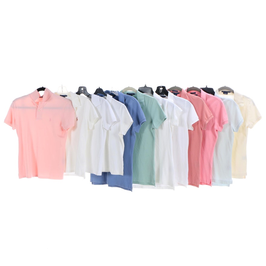 Ralph Lauren Brand Colorful Polos with Harold's White Polo