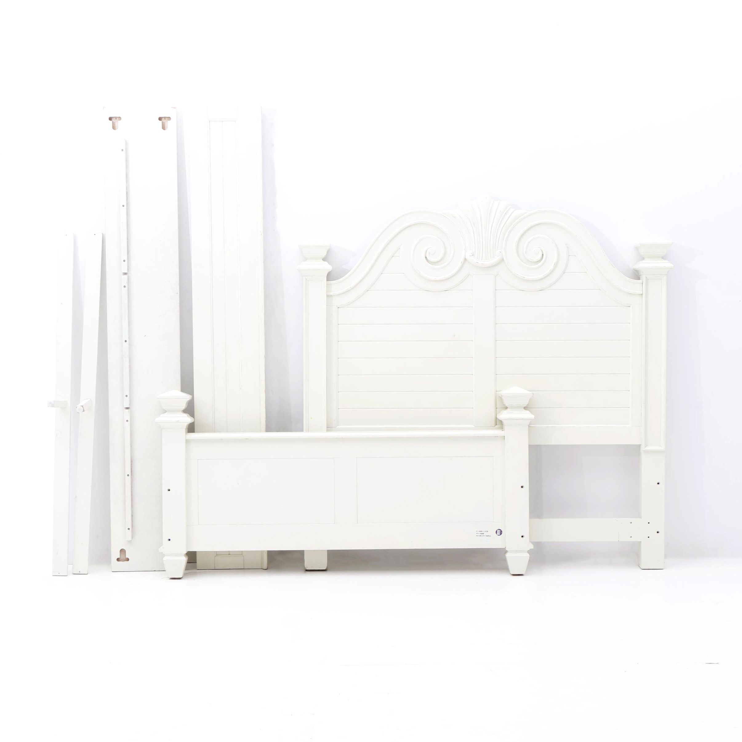 White Queen Bed Frame by Lexington Furniture