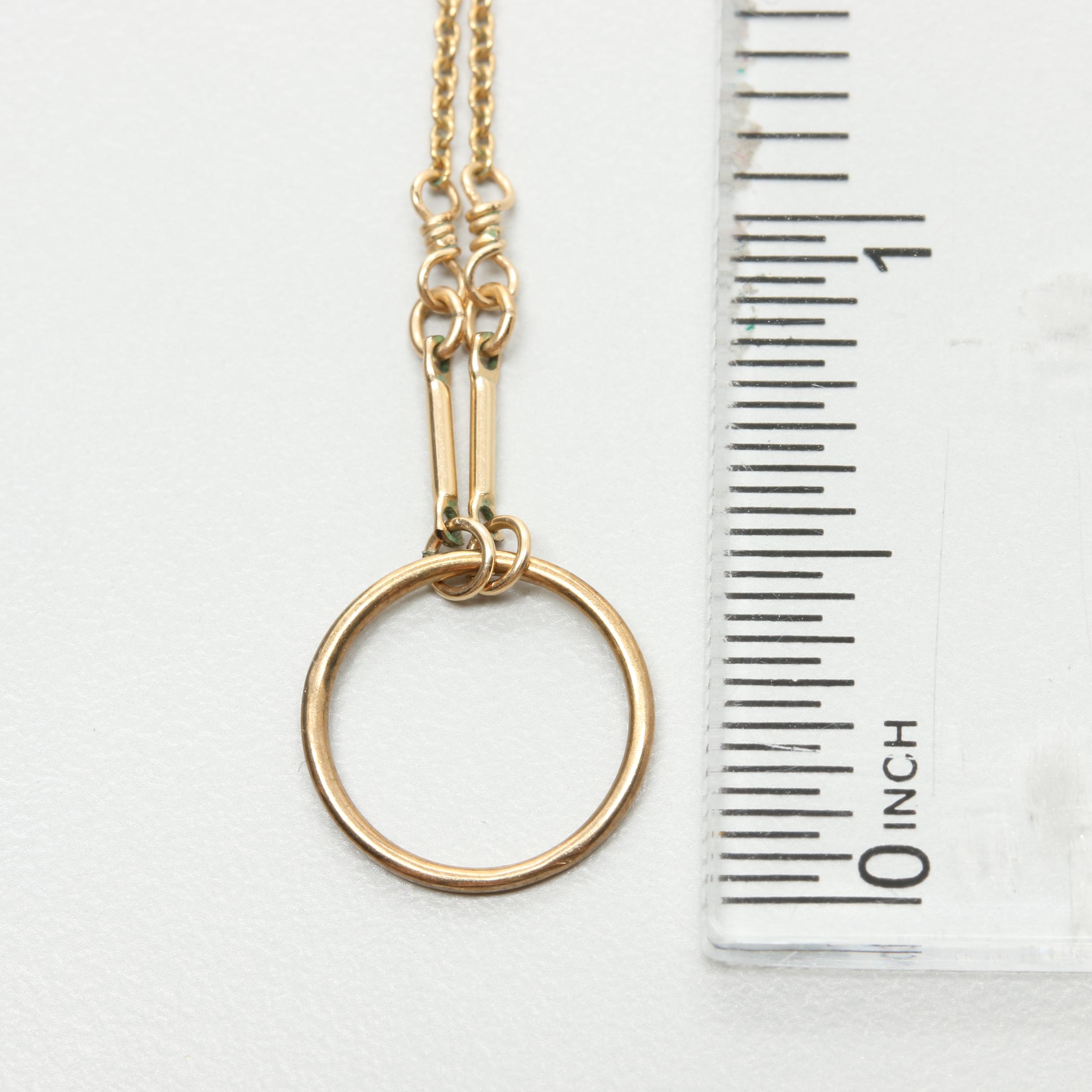 Gold Tone Necklace Assortment Featuring Cultured Pearl and Black Onyx