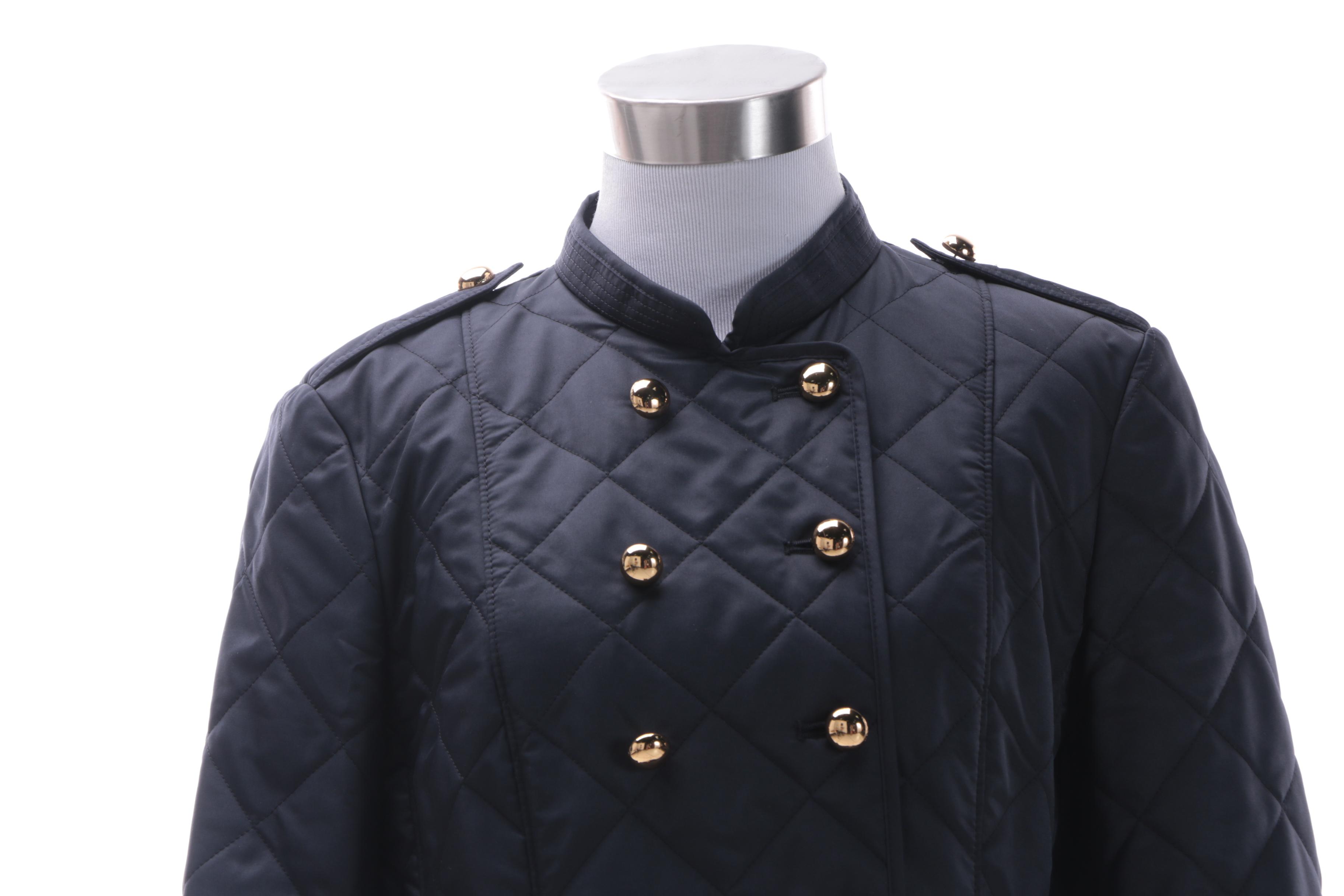 Women's Burberry Black Quilted Jacket