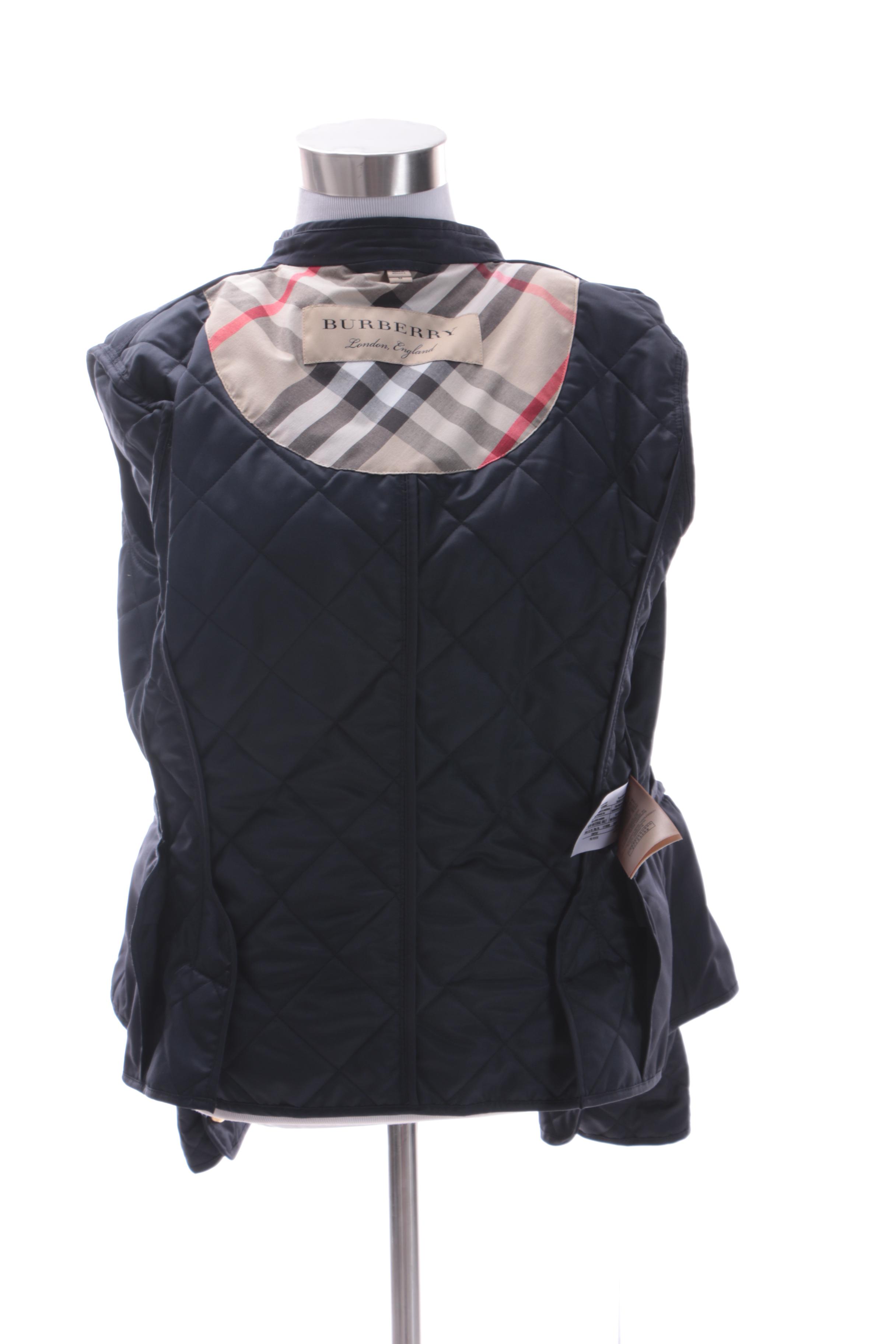 Women's Burberry Black Quilted Jacket