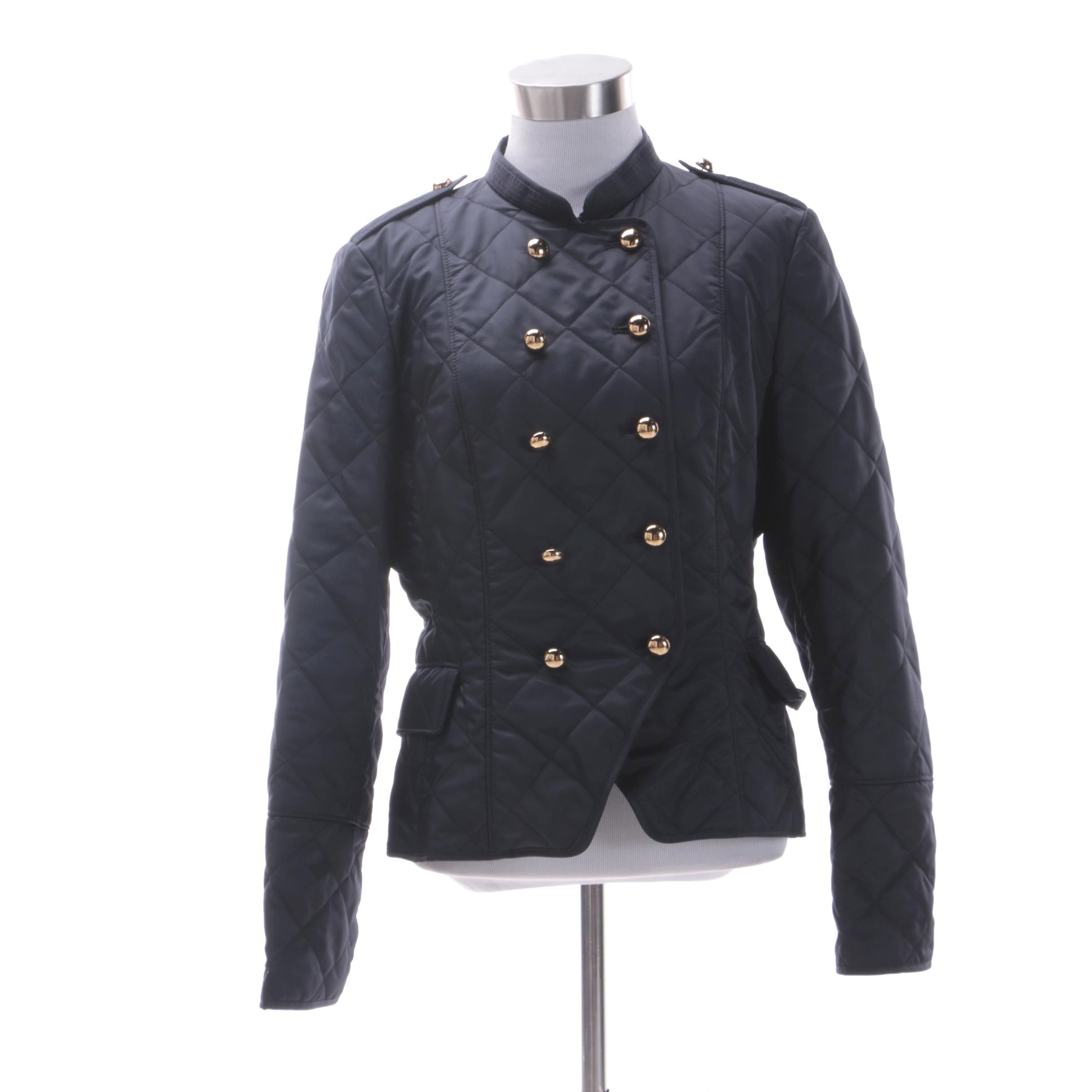 Women's Burberry Black Quilted Jacket