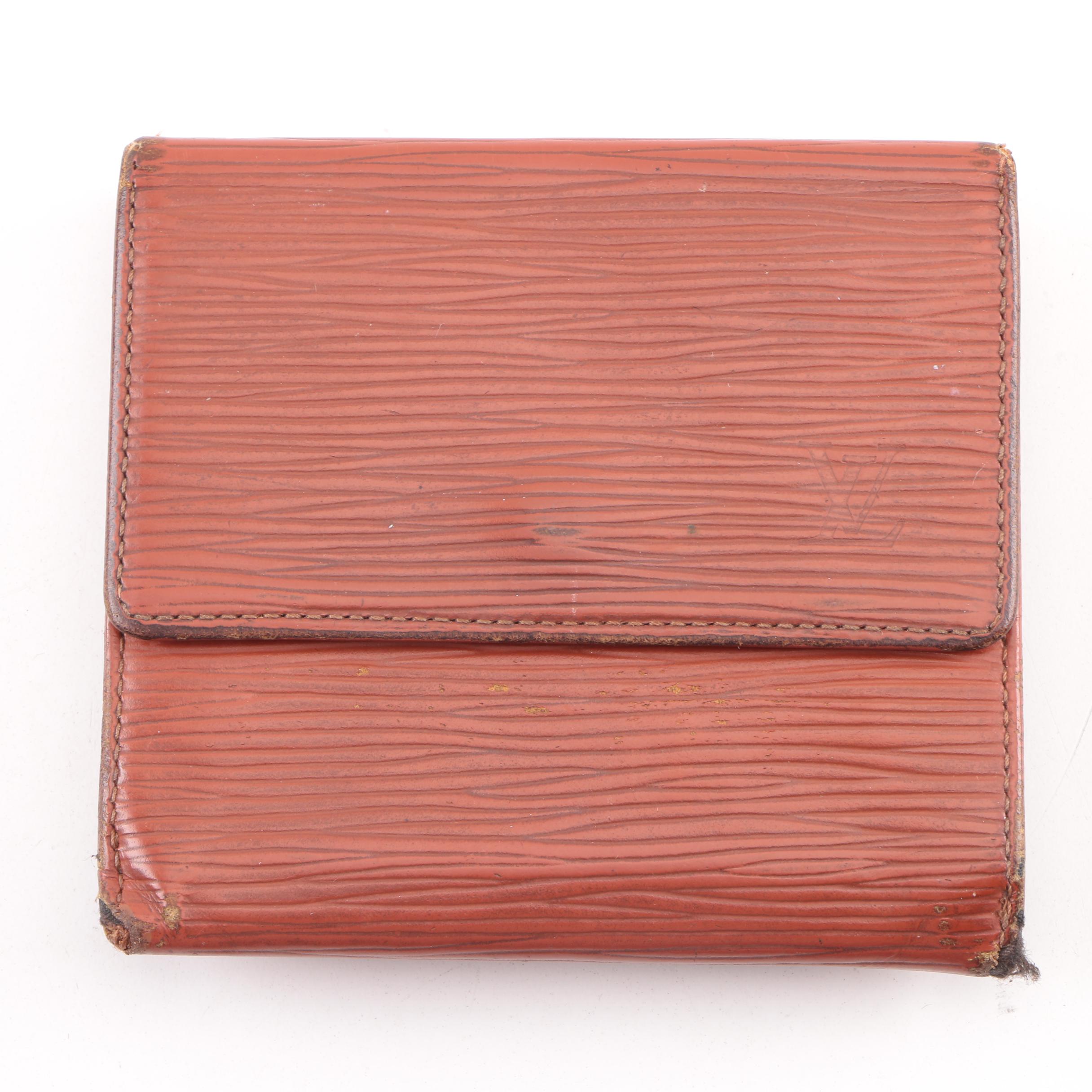 Vintage Louis Vuitton Cipango Gold Epi Leather Trifold Wallet