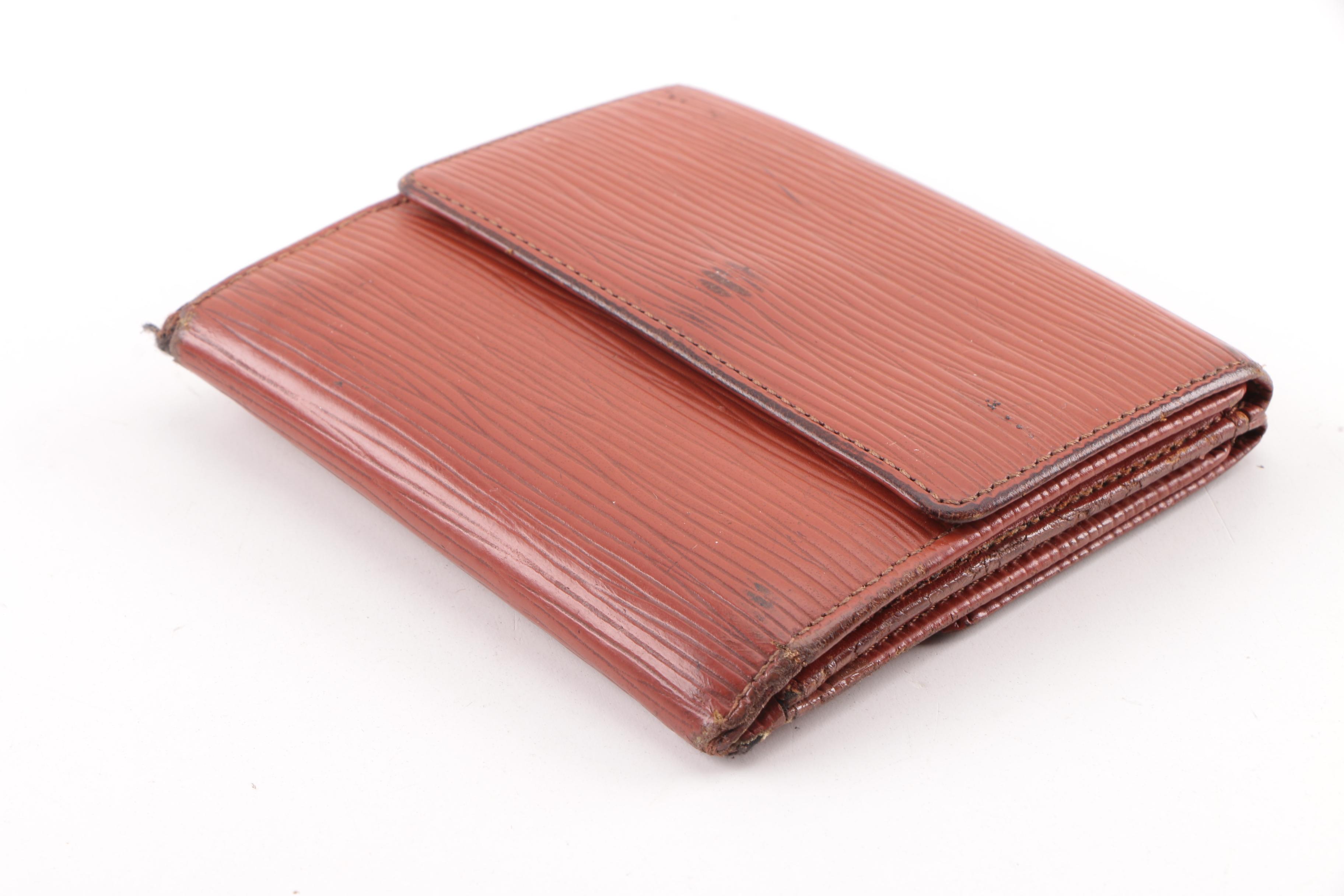 Vintage Louis Vuitton Cipango Gold Epi Leather Trifold Wallet