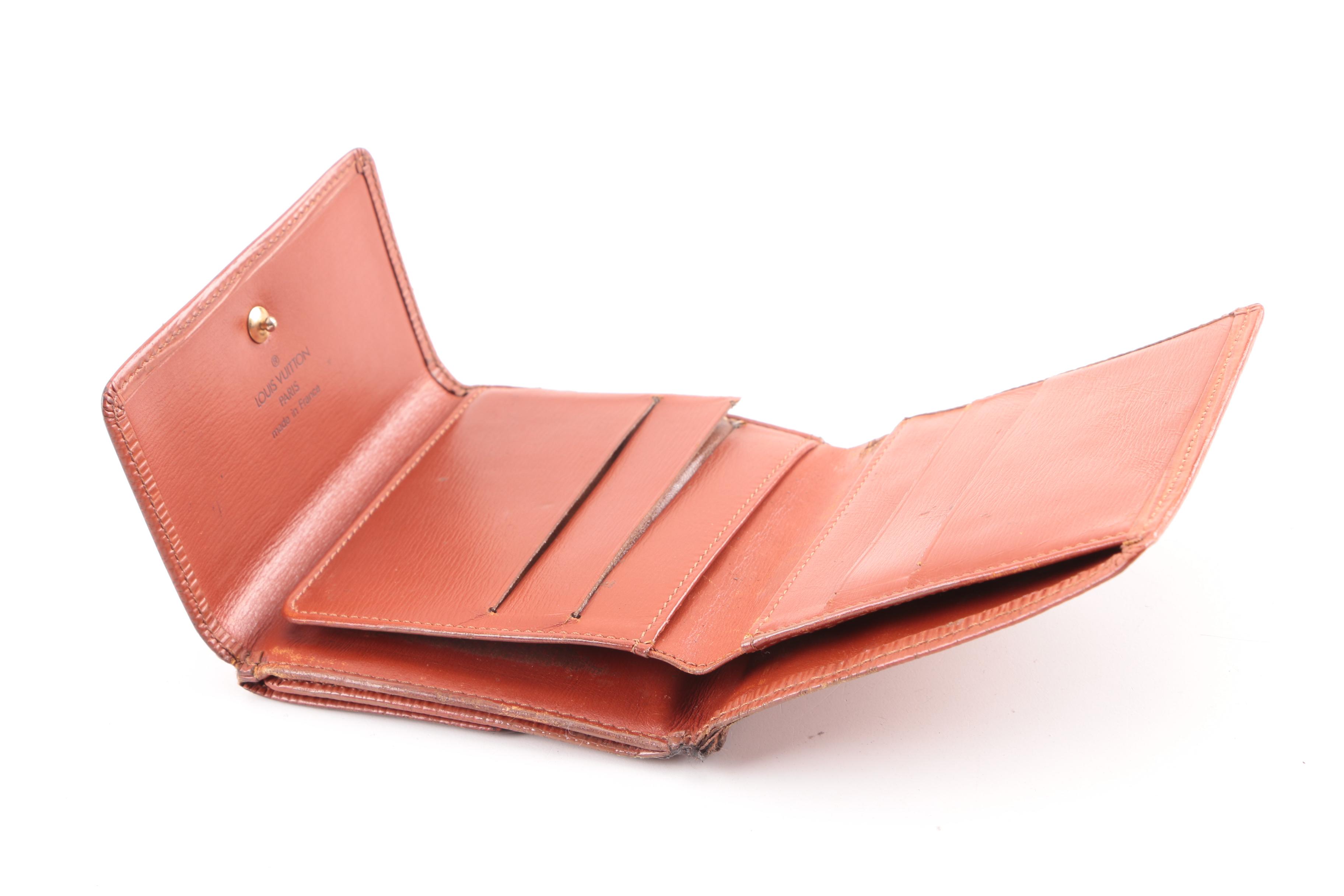 Vintage Louis Vuitton Cipango Gold Epi Leather Trifold Wallet