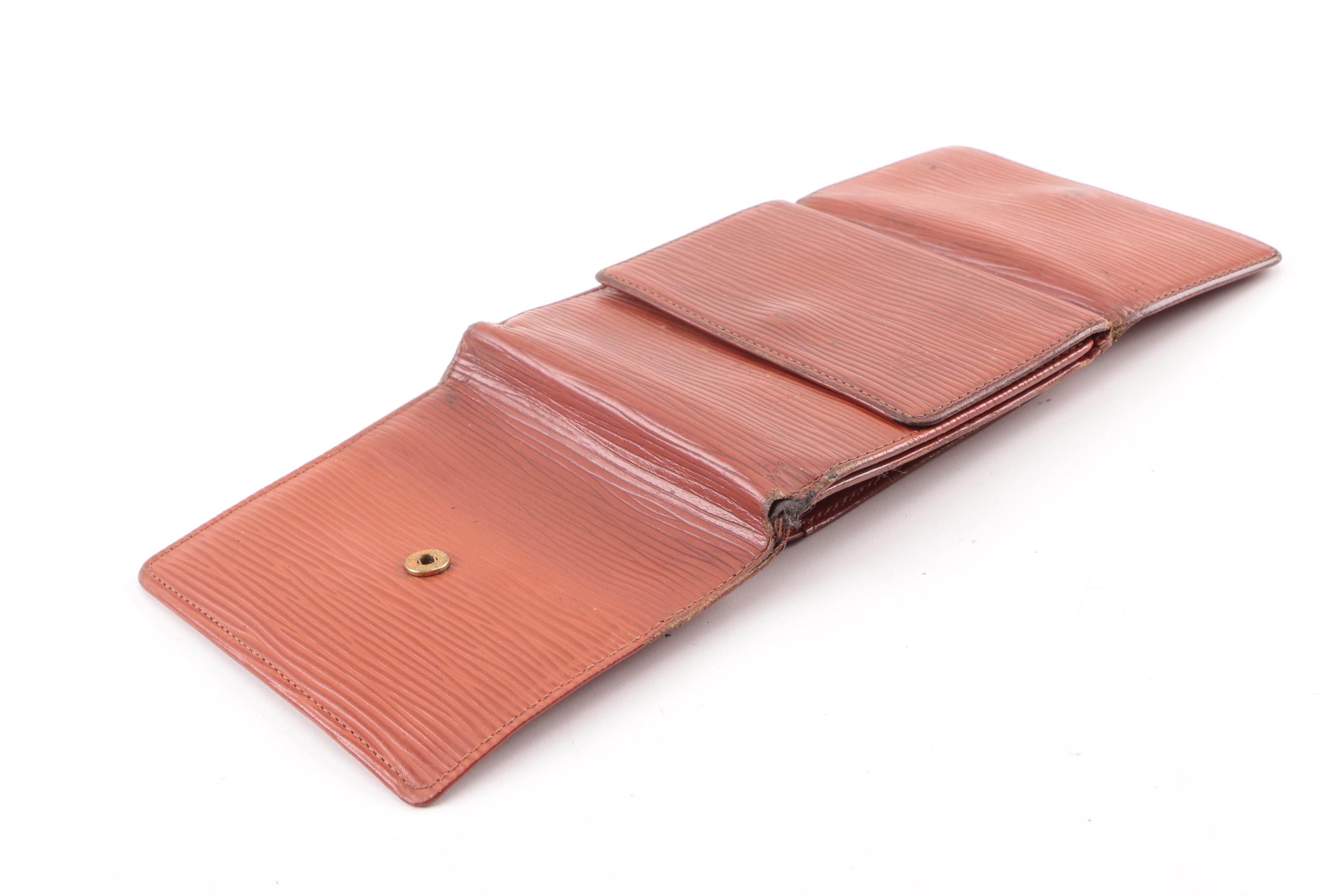 Vintage Louis Vuitton Cipango Gold Epi Leather Trifold Wallet