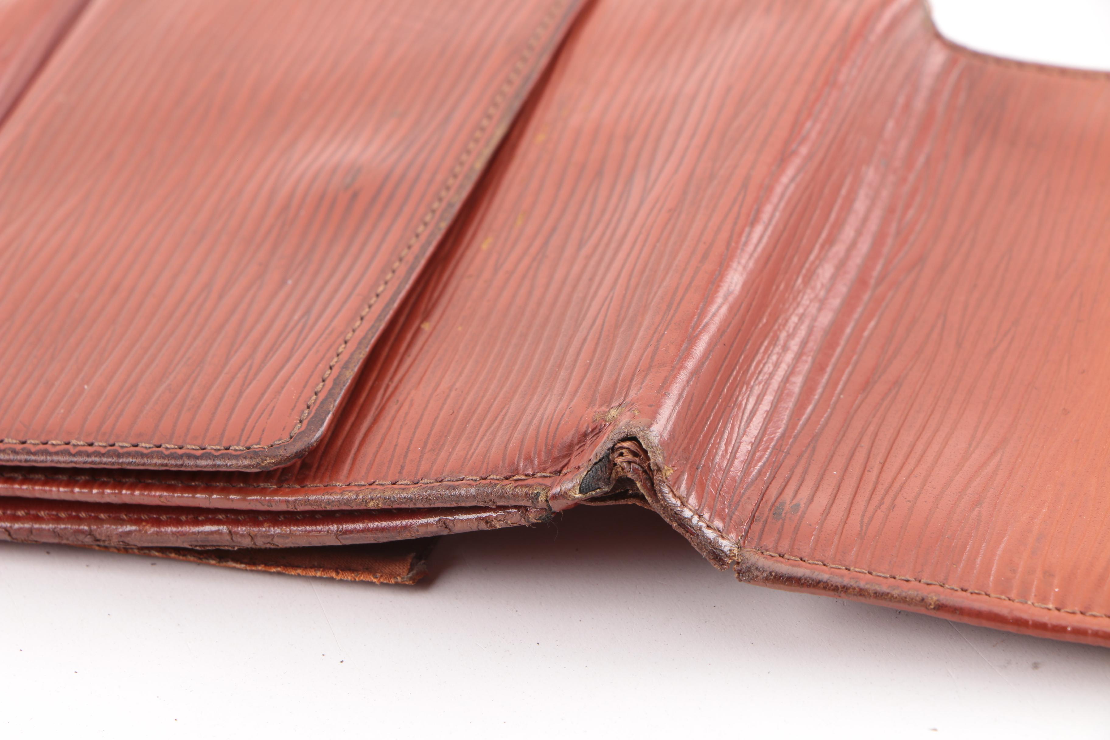 Vintage Louis Vuitton Cipango Gold Epi Leather Trifold Wallet